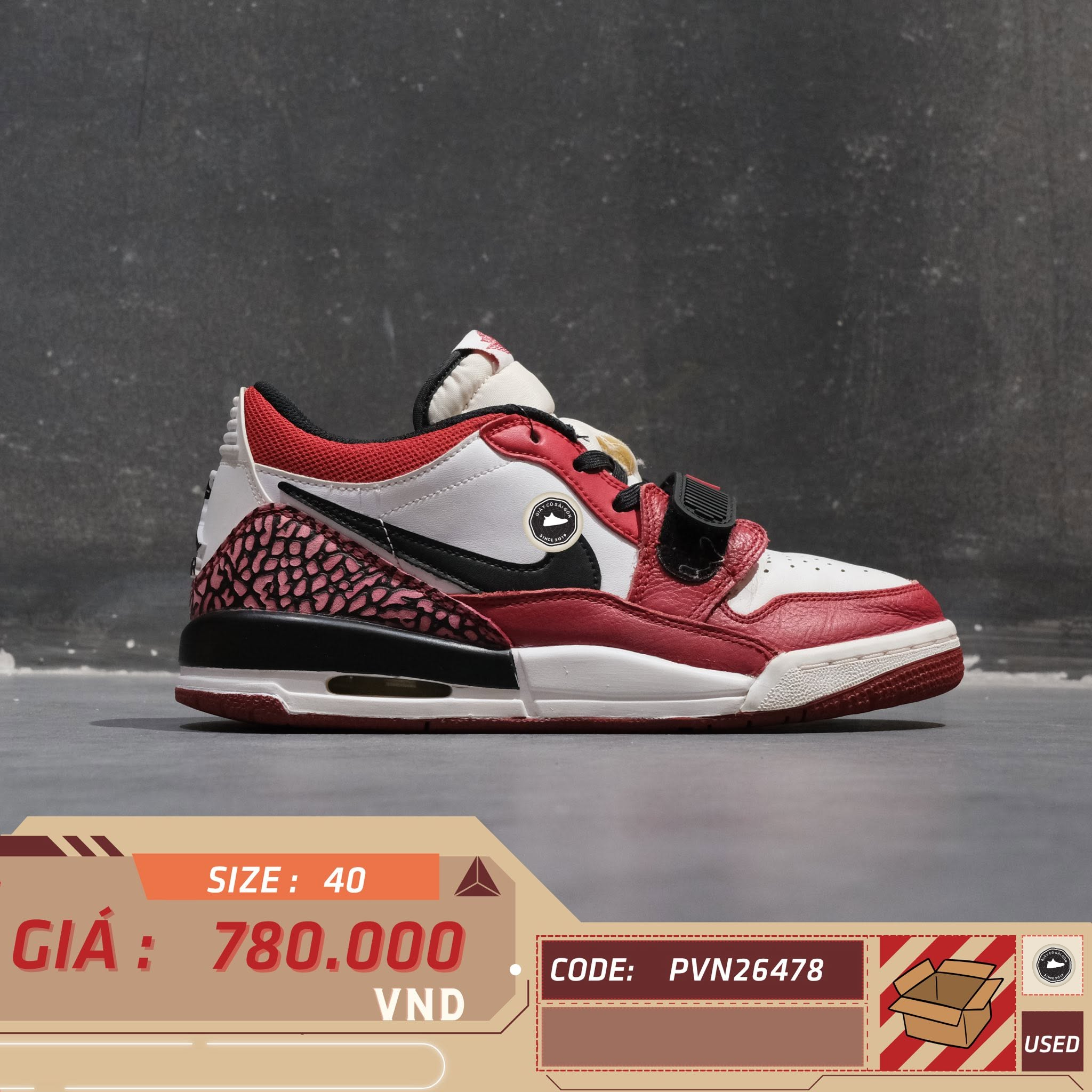 Jordan 312 Low CD9054 116 Chicago Cũ Size 40 | Giày Cũ Sài Gòn