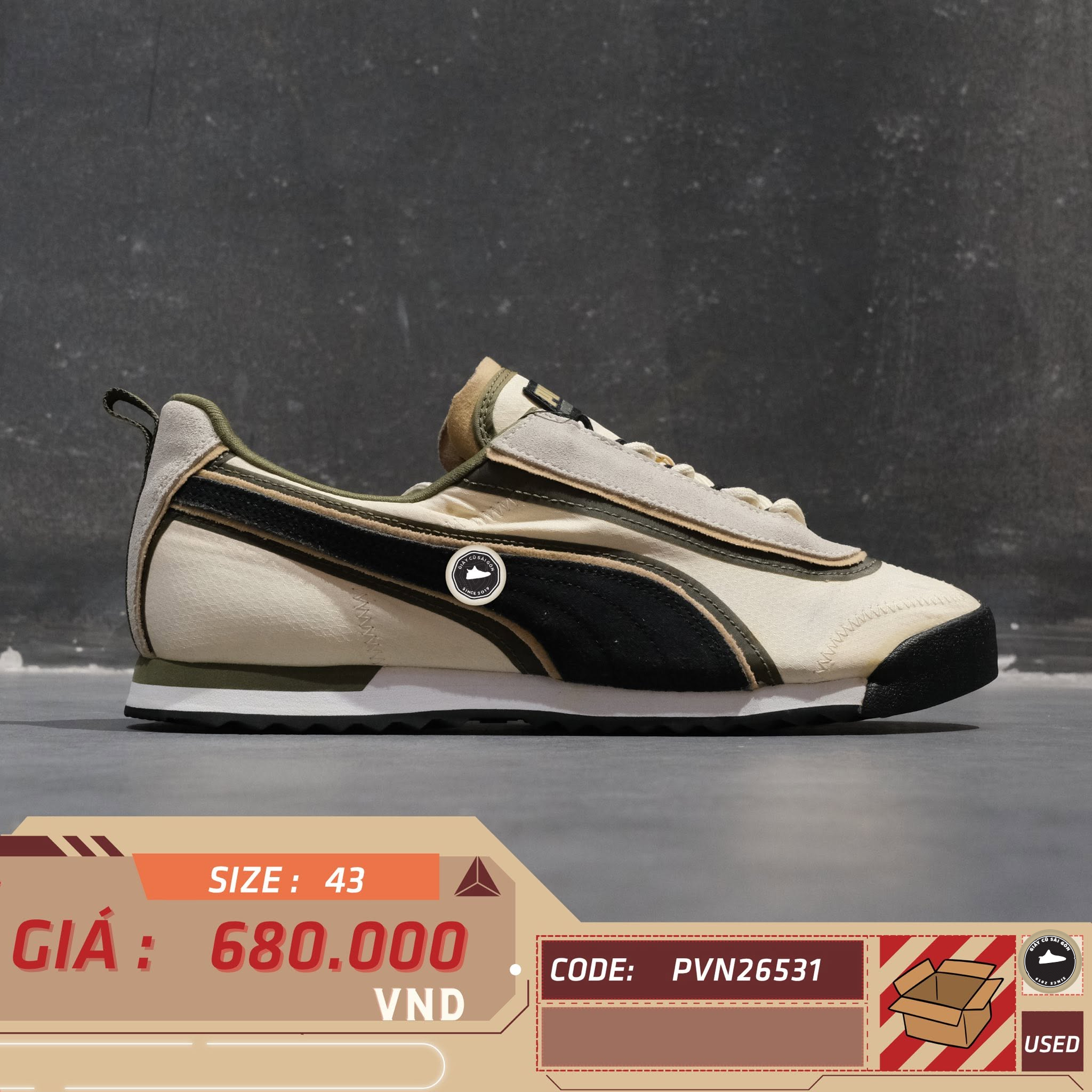 Puma Roma 68 ALT 371688-04 Cũ Size 43 | Giày Cũ Sài Gòn PVN25818