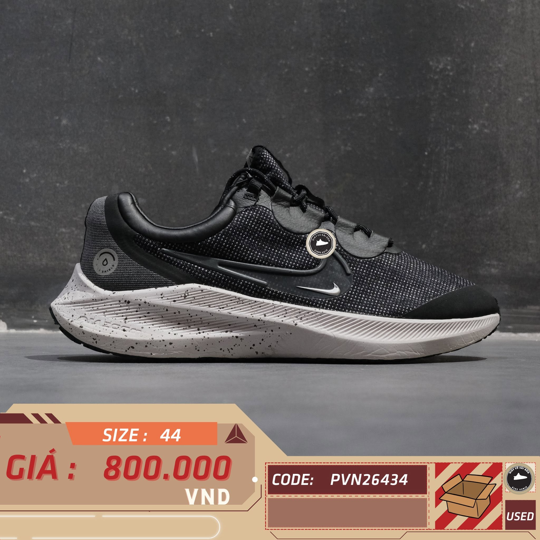 Nike Air Zoom Winflo 8 Shield DC3727-001 Cũ Size 44 | Giày Cũ Sài Gòn PVN26434