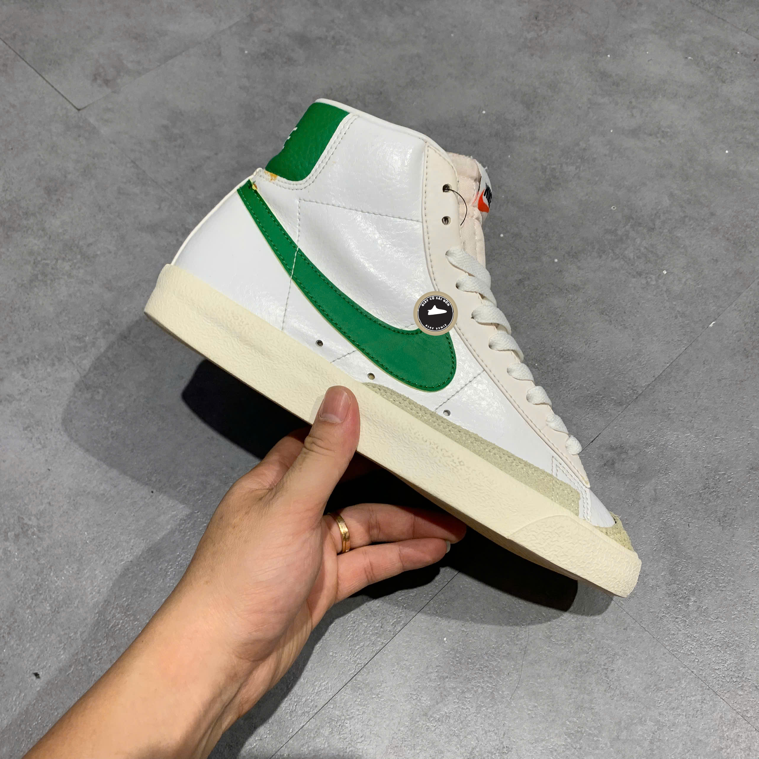 Nike Blazer Mid '77 Vintage Pine Green BQ6806-115 Cũ Size 40 | Giày Cũ Sài Gòn PVN26512