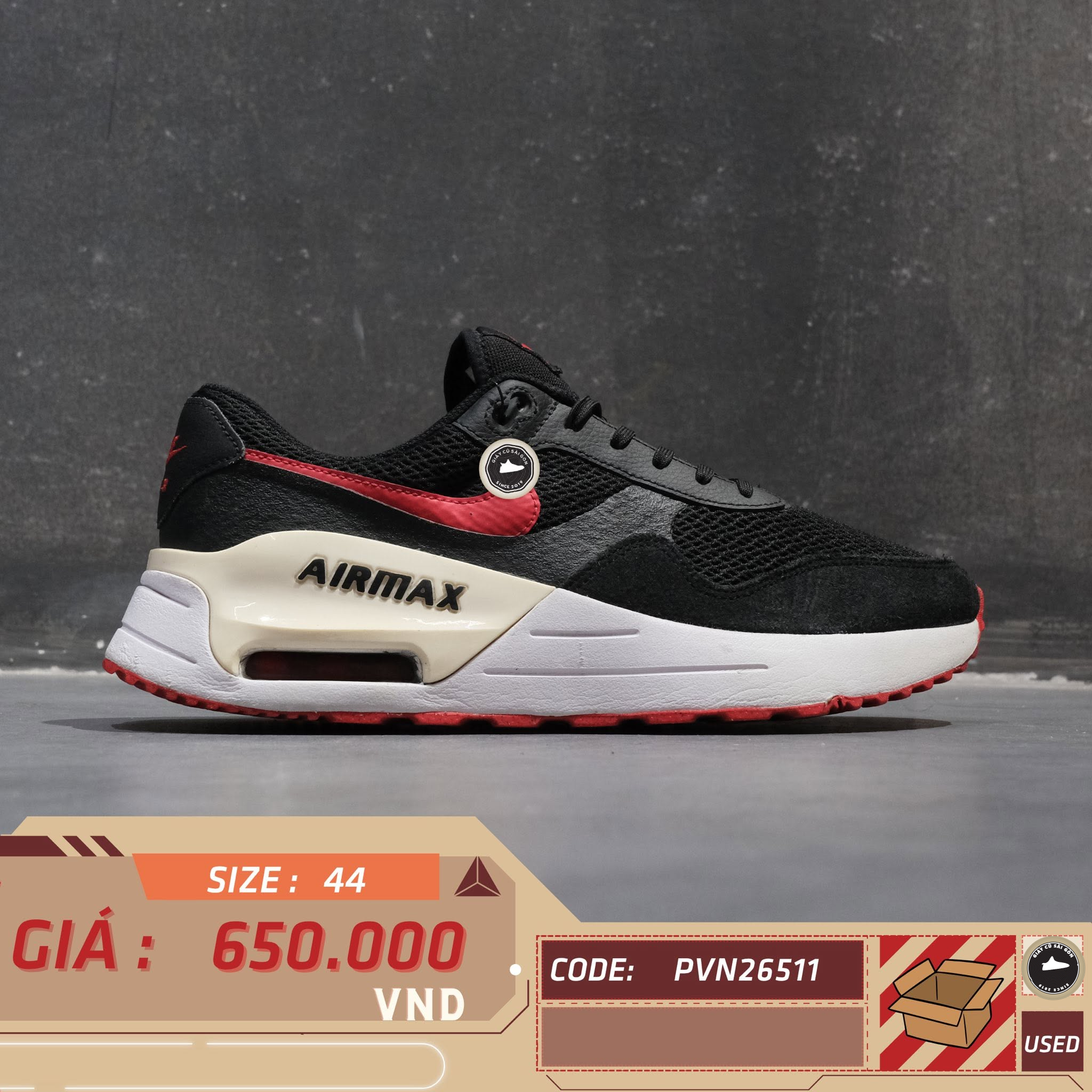 Nike Air Max Systm DM9537-005 Cũ Size 44 | Giày Cũ Sài Gòn PVN26511
