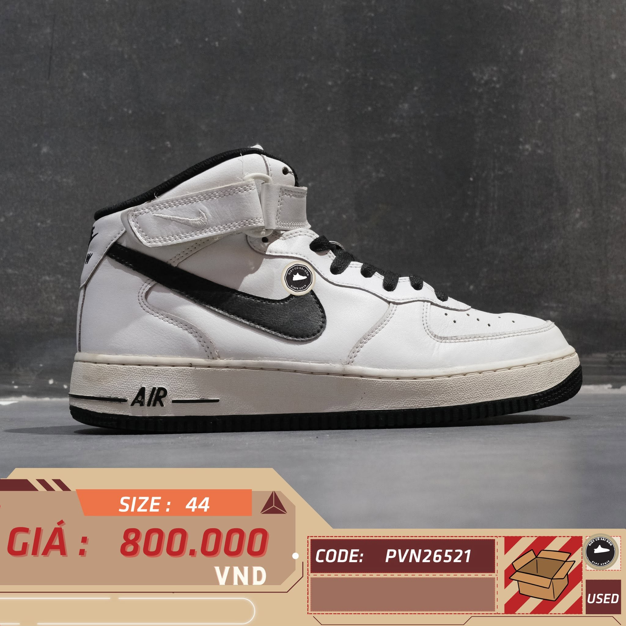 Nike Air Force 1 Mid '07 By You AQ3776-992 Cũ Size 44 | Giày Cũ Sài Gòn PVN26521