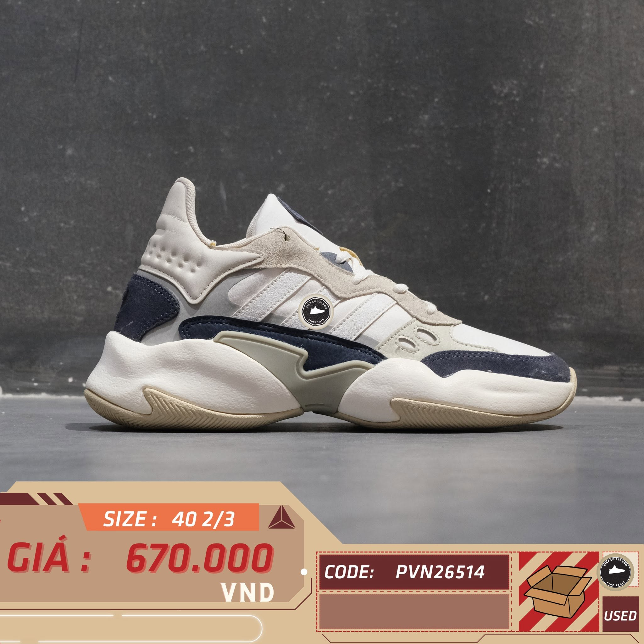 Adidas Nite Jogger Star Wars R2 D2 Cloud White Core Black 2/3 EG4360 Cũ Size 40 | Giày Cũ Sài Gòn