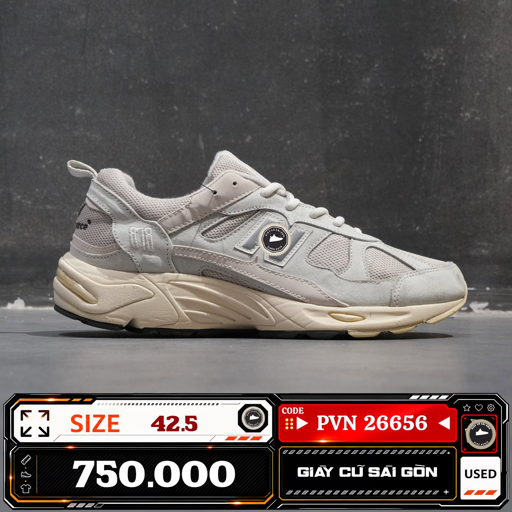 New Balance 878 Light Grey CM878MA1 CM878M-A1 Cũ Size 42.5 | Giày Cũ Sài Gòn PVN26656
