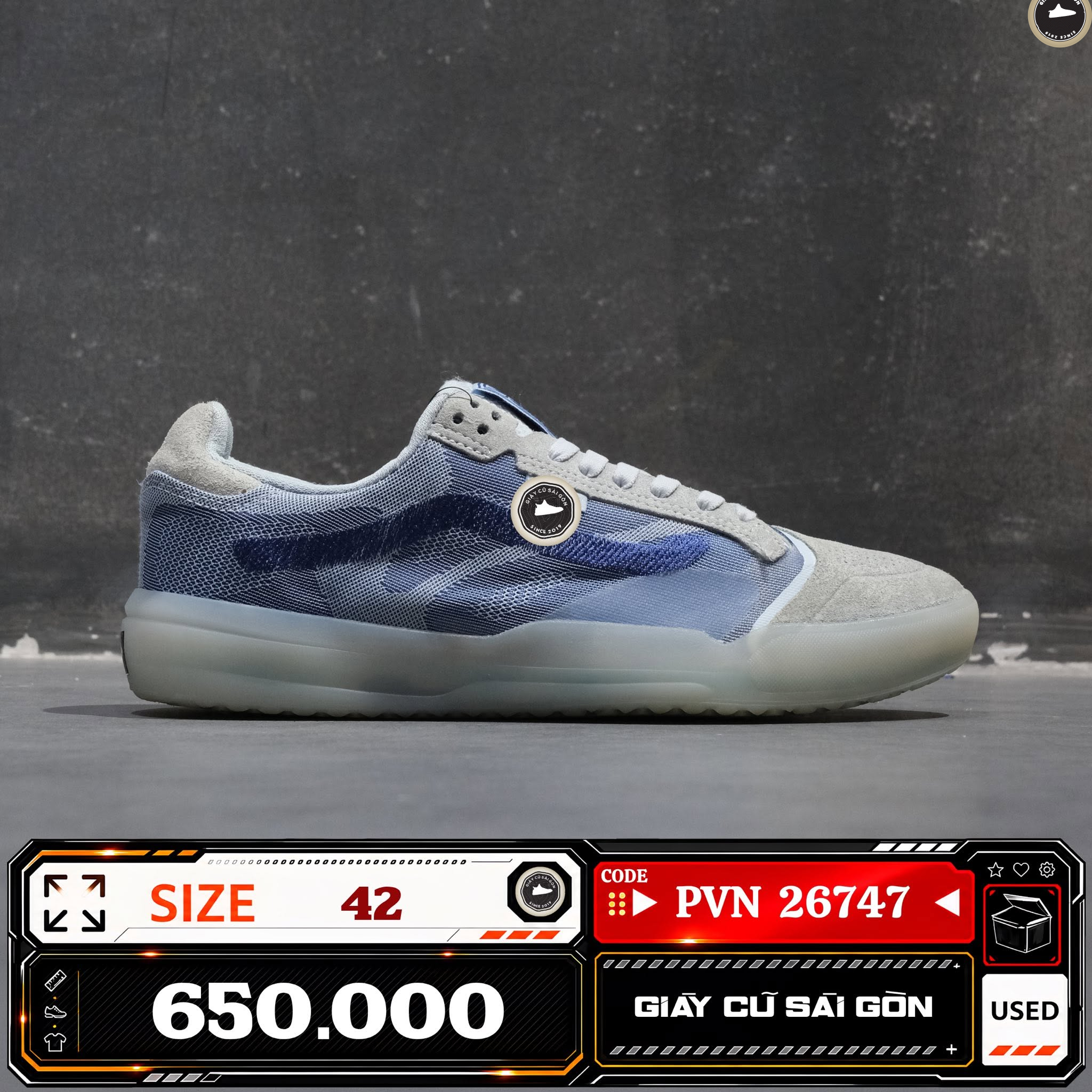 Vans Evdnt Rw Ultimatewaffle Grey Blue VN0A5DY74NP Cũ Size 42-27cm | Giày Cũ Sài Gòn PVN26747