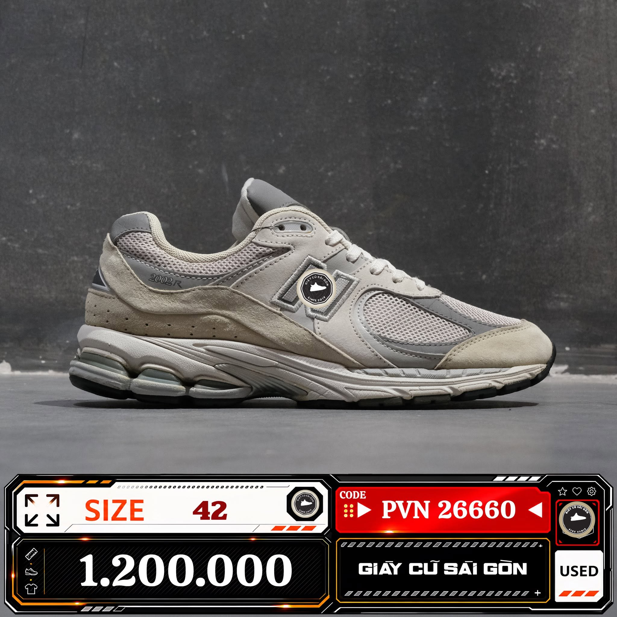 New Balance Marblehead Light Aluminium ML0 2002R Cũ Size 42 | Giày Cũ Sài Gòn PVN26660