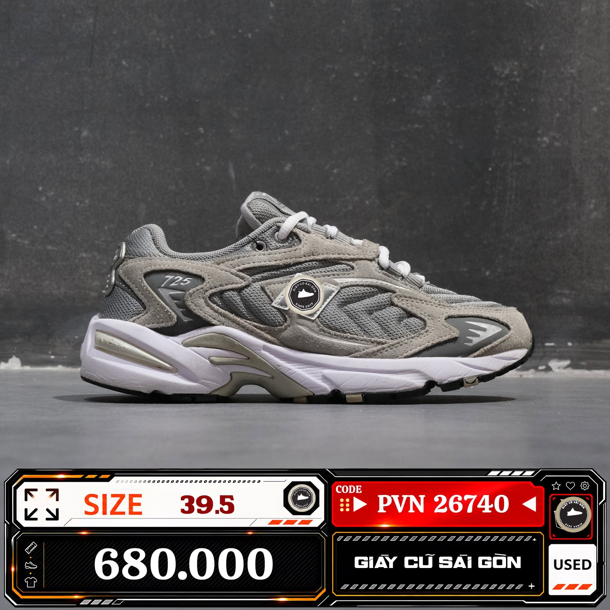 New Balance 725 Rain Cloud ML725P Cũ Size 39.5 | Giày Cũ Sài Gòn PVN26740