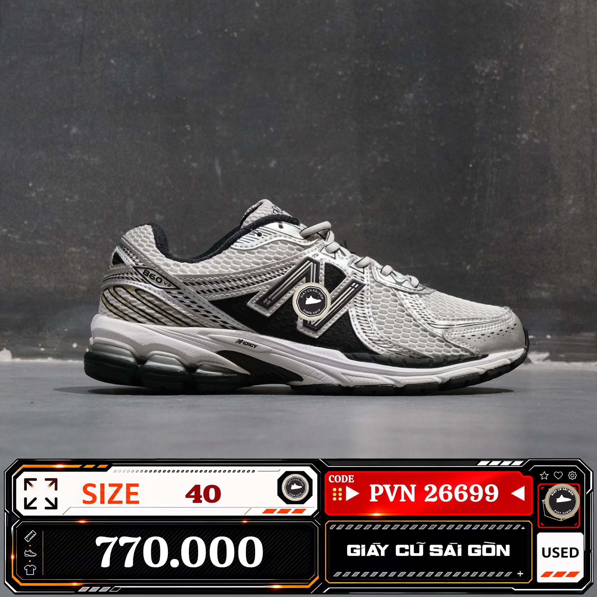 New Balance 725 Rain Cloud ML725P Cũ Size 39.5 | Giày Cũ Sài Gòn PVN26740