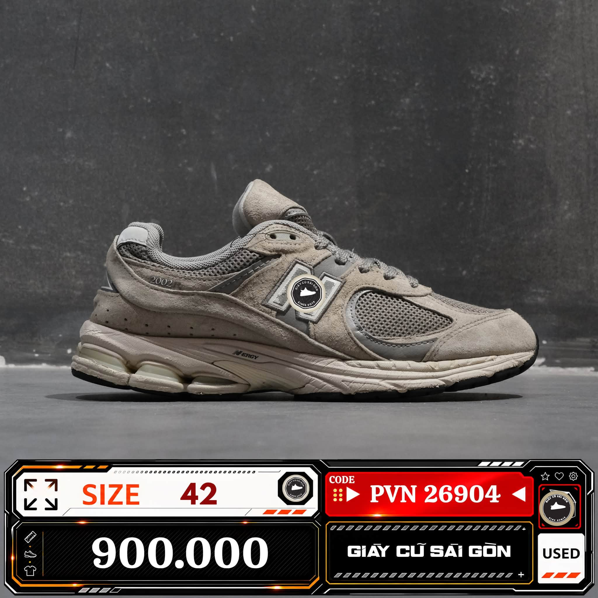 New Balance 2002R Marblehead Light Aluminum ML2002-RC Cũ Size 42 | Giày Cũ Sài Gòn PVN26904
