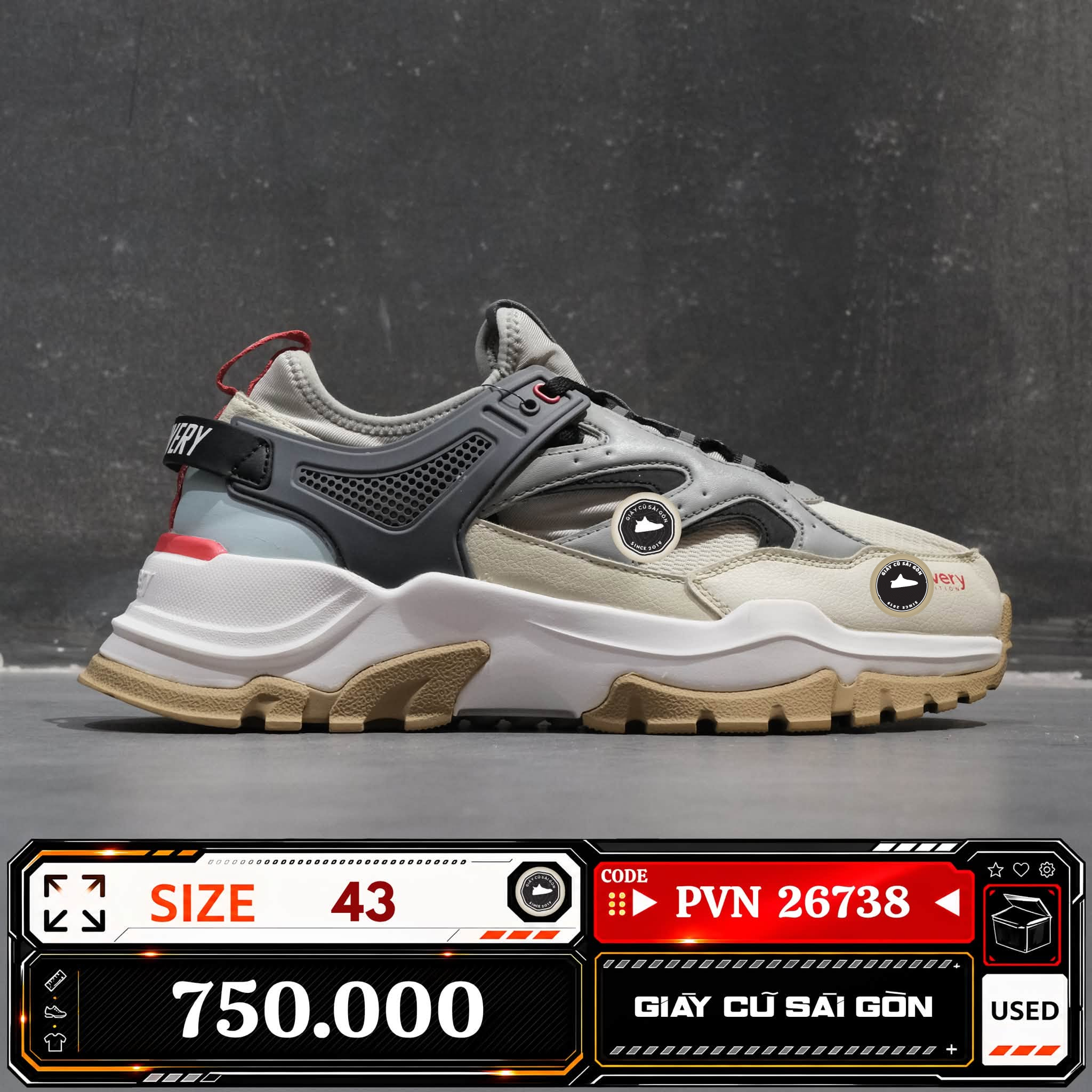 Discovery Expedition Bucket Mountain Lt Dx SH04-962 Cũ Size 43 | Giày Cũ Sài Gòn PVN26738