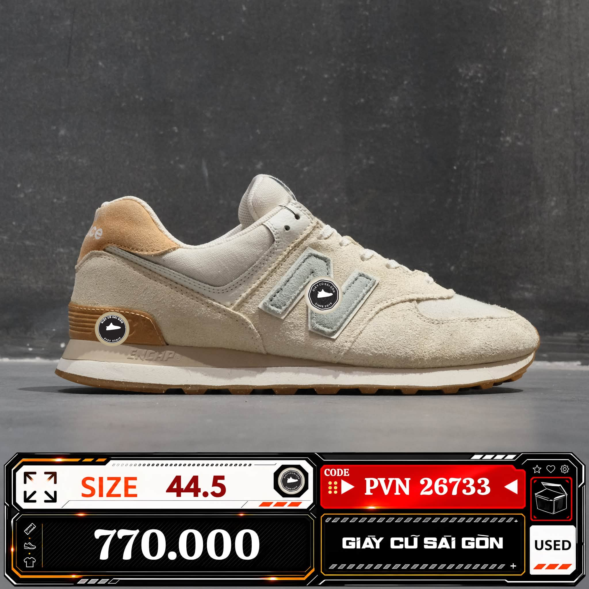 New Balance 574 ML574RF2 Incense Faded Teal ML574R-F2 Cũ Size 44.5 | Giày Cũ Sài Gòn PVN26733