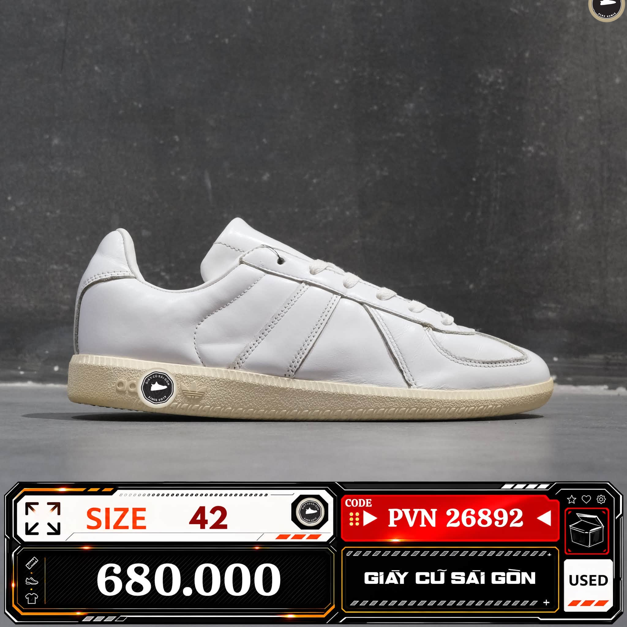Adidas Originals Bw Army Cloud White HQ8996 Cũ Size 42 | Giày Cũ Sài Gòn PVN26892