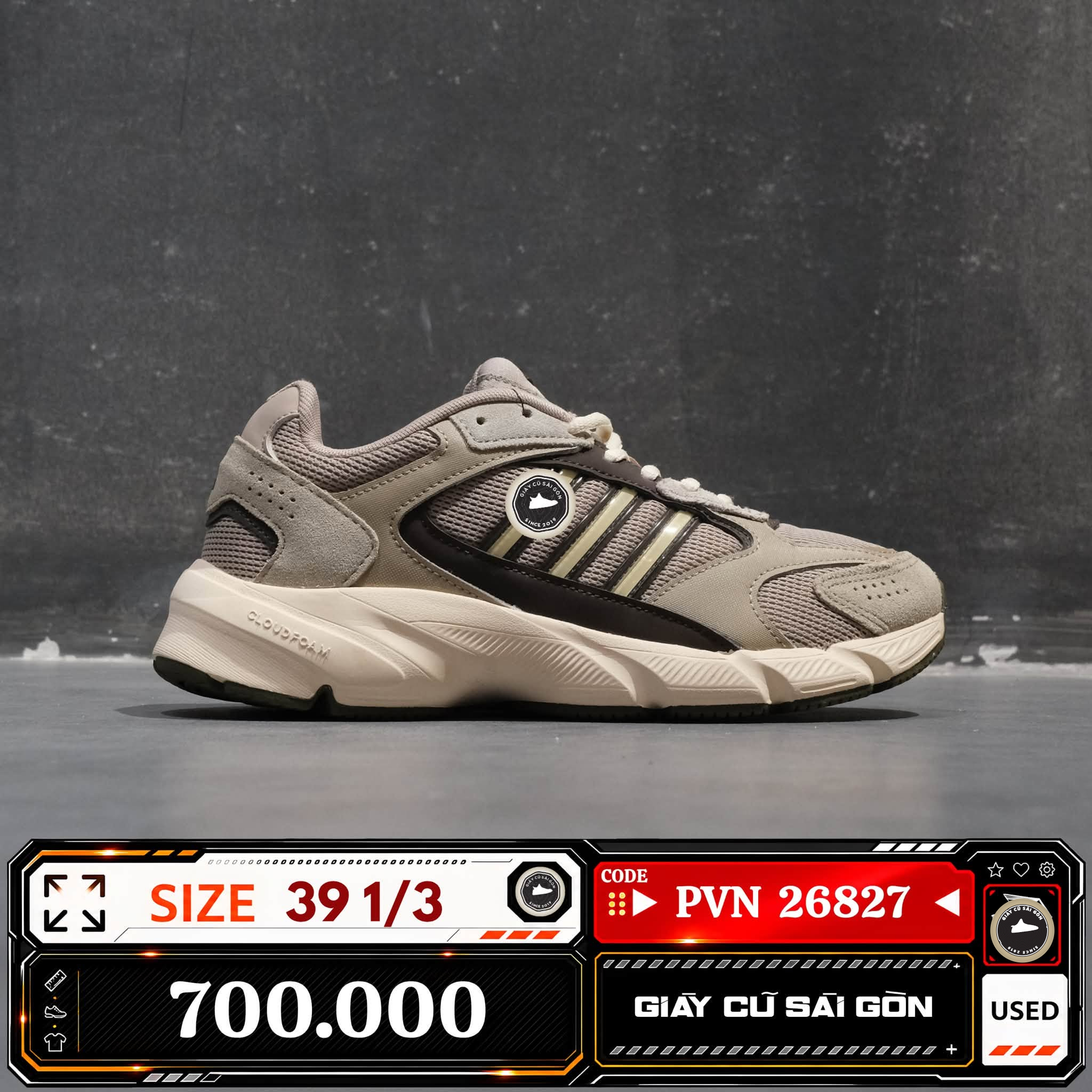 Adidas Crazychaos 2000 1/3 JH6845 Cũ Size 39 | Giày Cũ Sài Gòn PVN26827