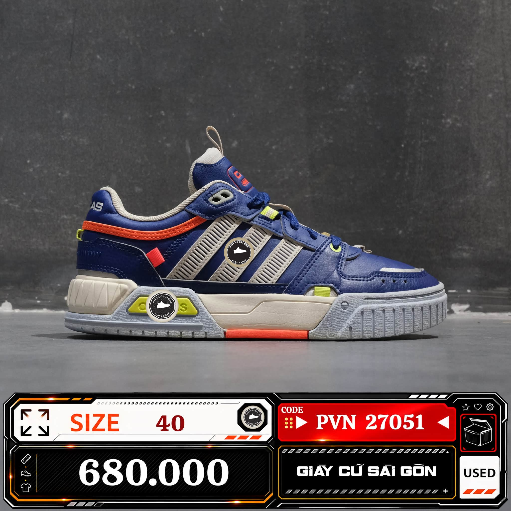 Adidas Originals Drop Step Low IG2805 Cũ Size 40 | Giày Cũ Sài Gòn