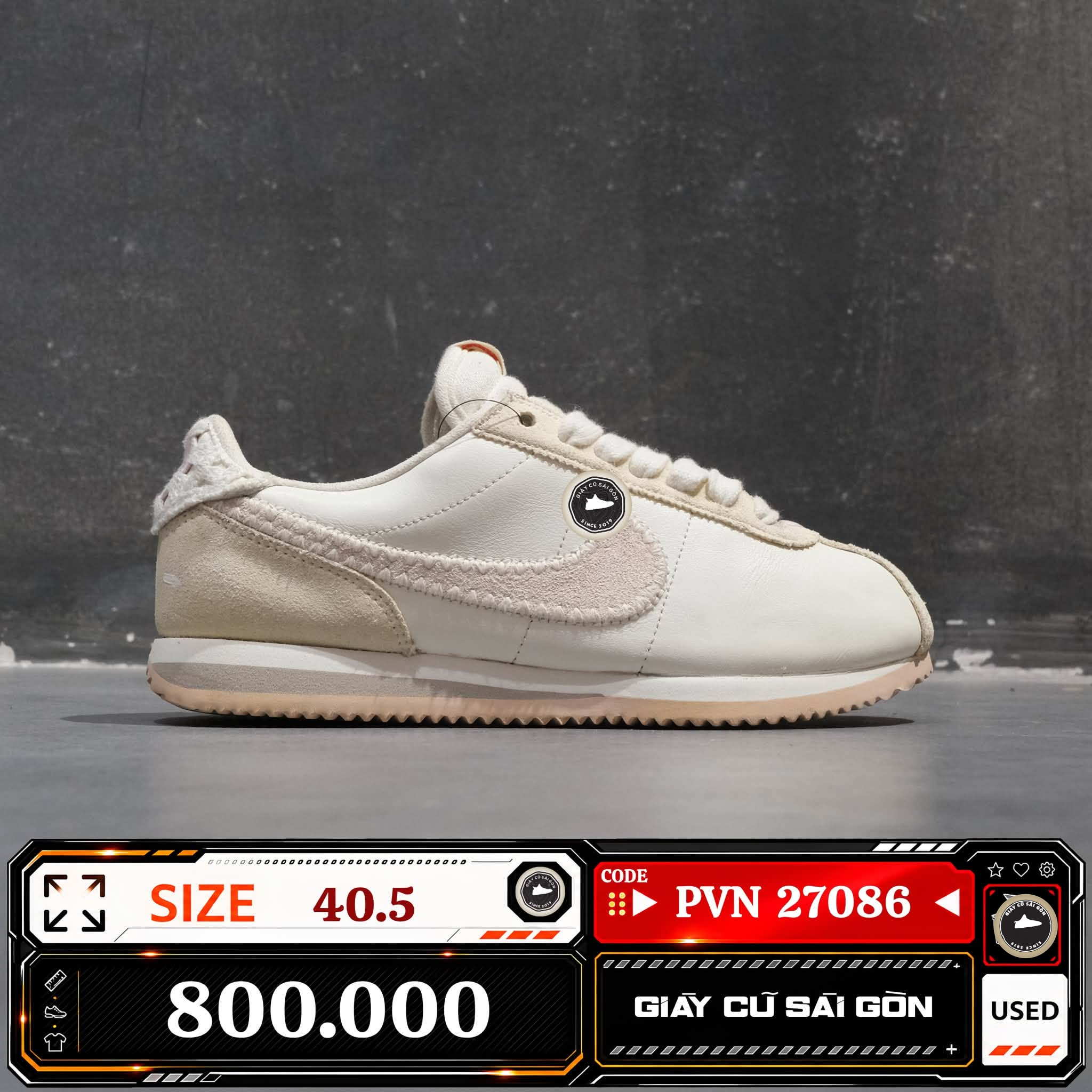 Nike Cortez Valentine's Day HV6012-161 Cũ Size 40.5 | Giày Cũ Sài Gòn