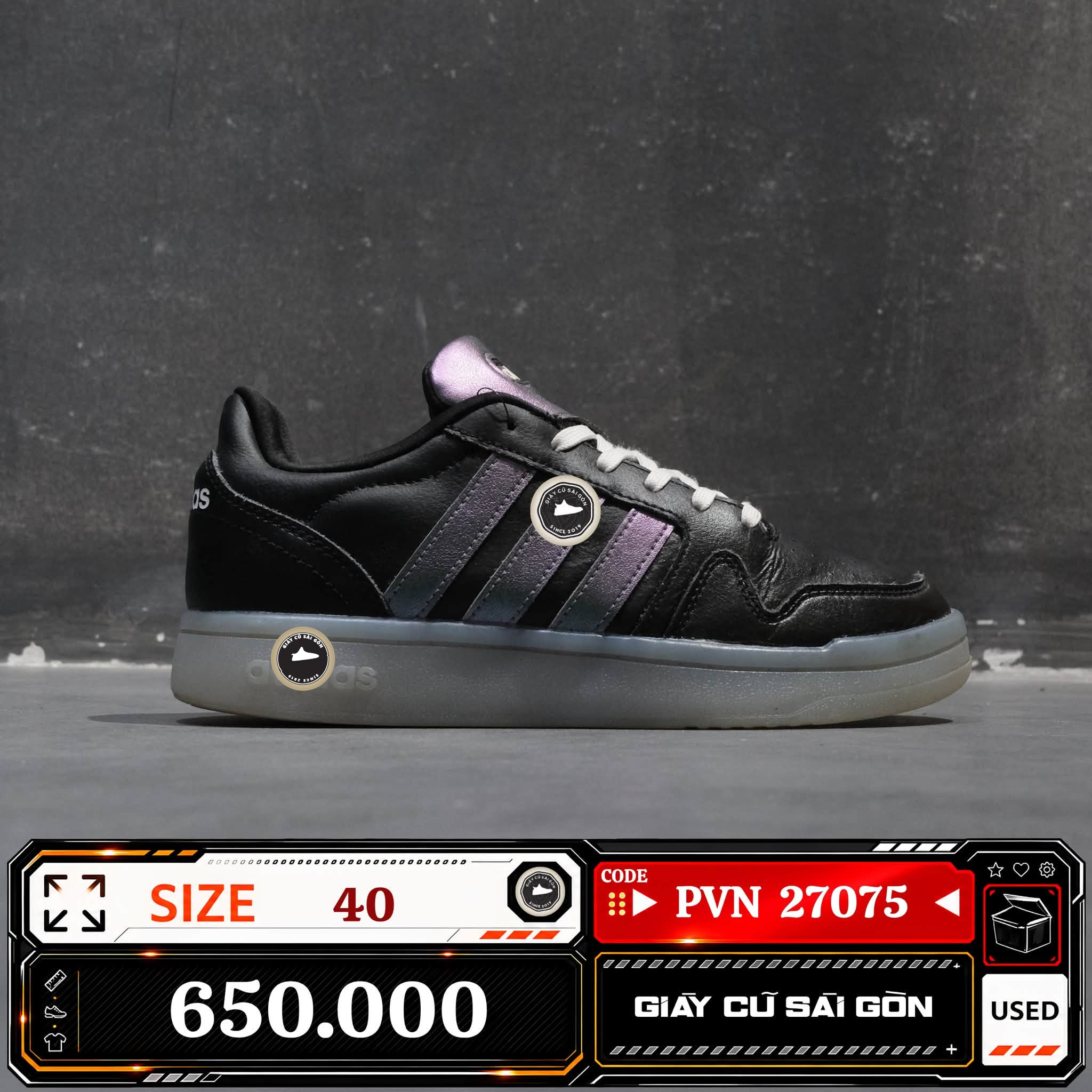 Adidas Postmove Core Black Iridescent GY7539 Cũ Size 40 | Giày Cũ Sài Gòn