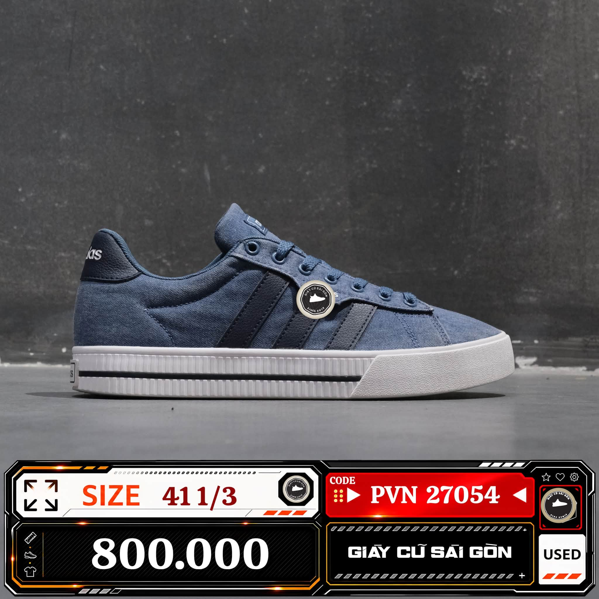 Adidas Daily 3.0 Shoes GX1753 Cũ Size 41 1/3 | Giày Cũ Sài Gòn
