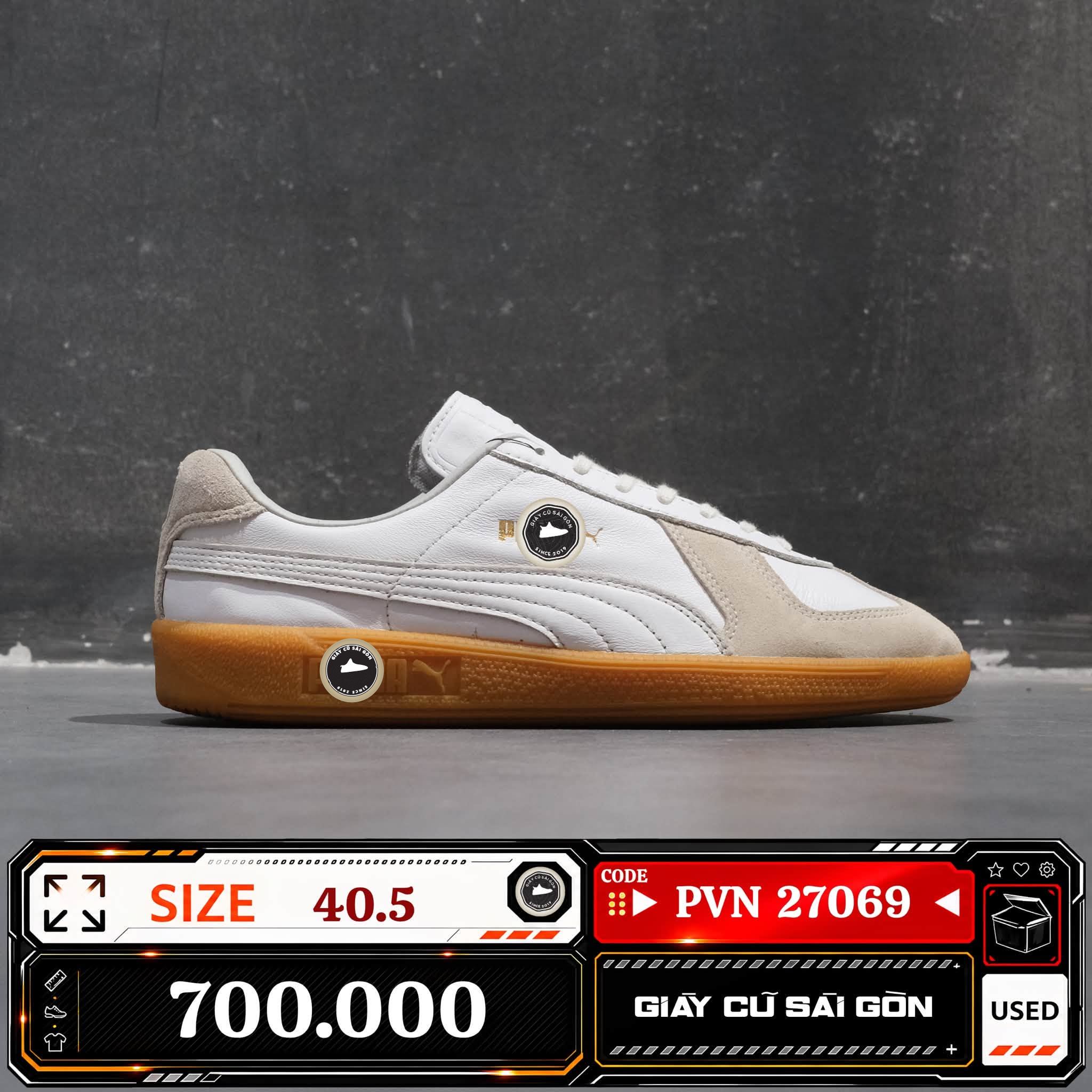 Puma Army Trainer 384686-01 Cũ Size 40.5 | Giày Cũ Sài Gòn | PVN27069
