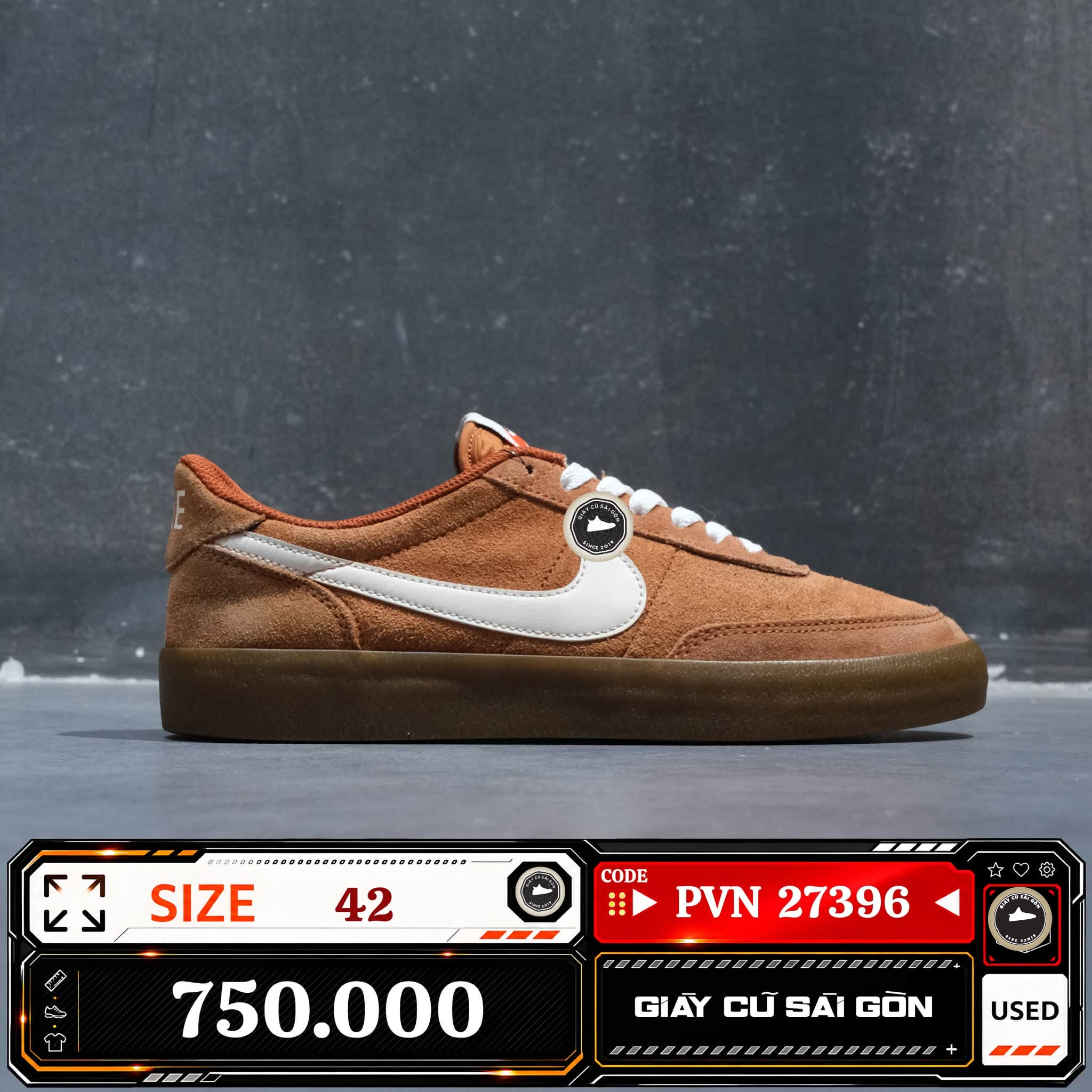Nike Killshot 2 Monarch Sail Gum Yellow FQ8903-200 Cũ Size 42 | Giày Cũ Sài Gòn | PVN27396