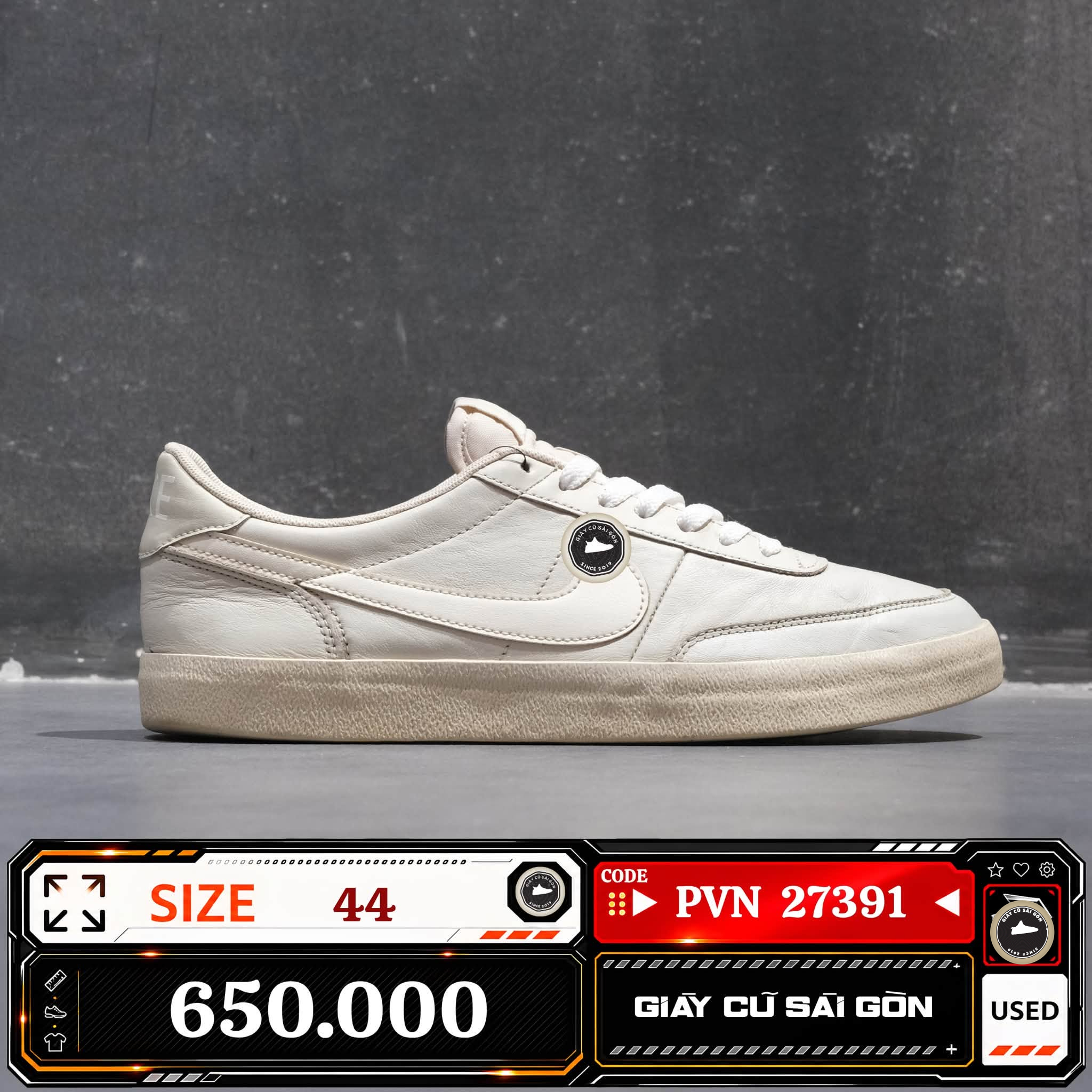 Nike Killshot 2 Leather Light Orewood Brown Sail HM9431-100 Cũ Size 44 | Giày Cũ Sài Gòn