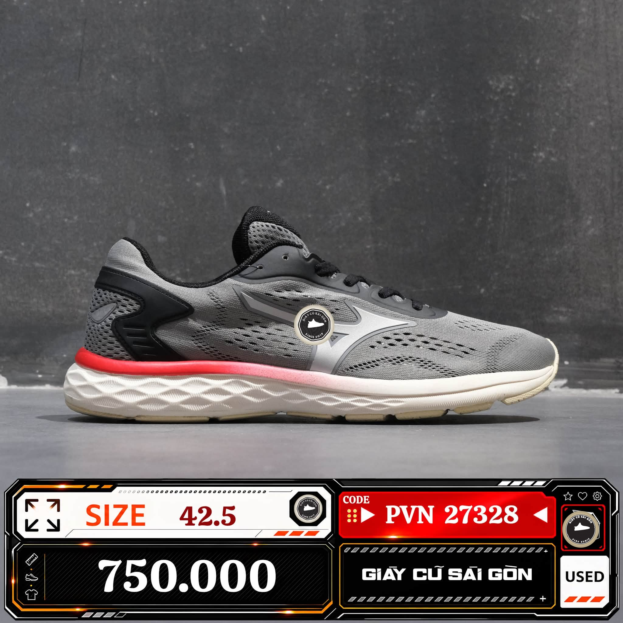 Mizuno Wave Revolt J1CR190006 Cũ Size 42.5 | Giày Cũ Sài Gòn