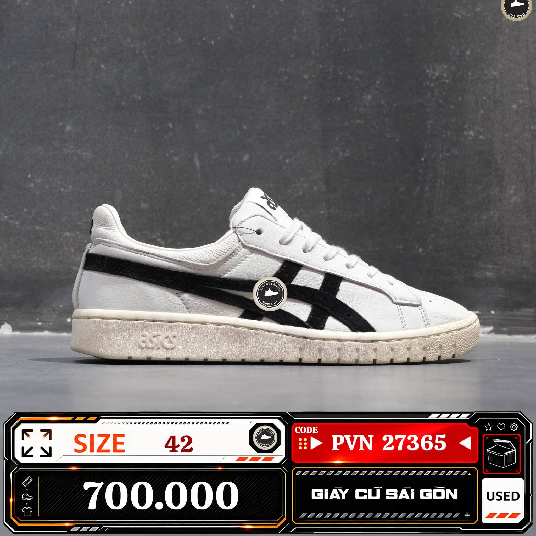 Asics Gel Ptg 'white Black' | HL7X0-0190 Cũ Size 42 | Giày Cũ Sài Gòn | PVN 27365