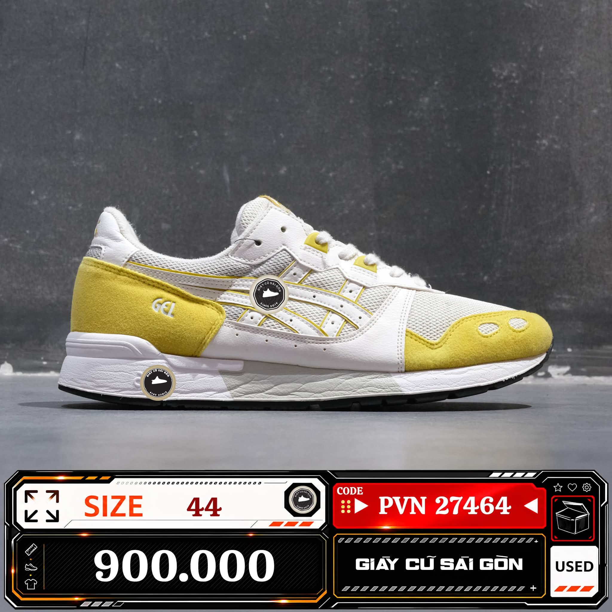 Asics Gel Lyte White Mustard | 1191A092-103 Cũ Size 44 | Giày Cũ Sài Gòn | PVN 27464