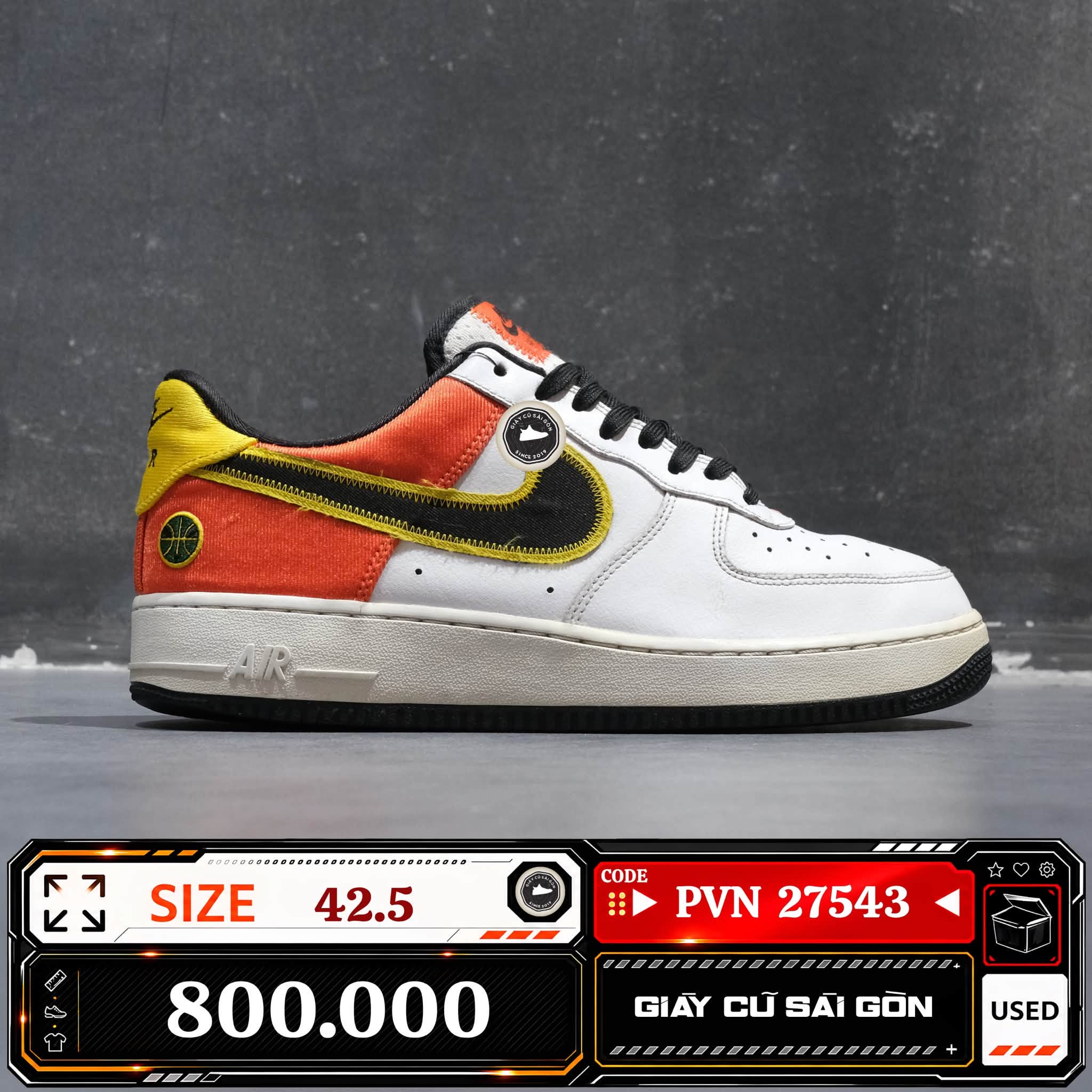 Nike Air Force 1 '07 LV8 Sku | 118070-100 Cũ Size 42.5 | Giày Cũ Sài Gòn | PVN 27543