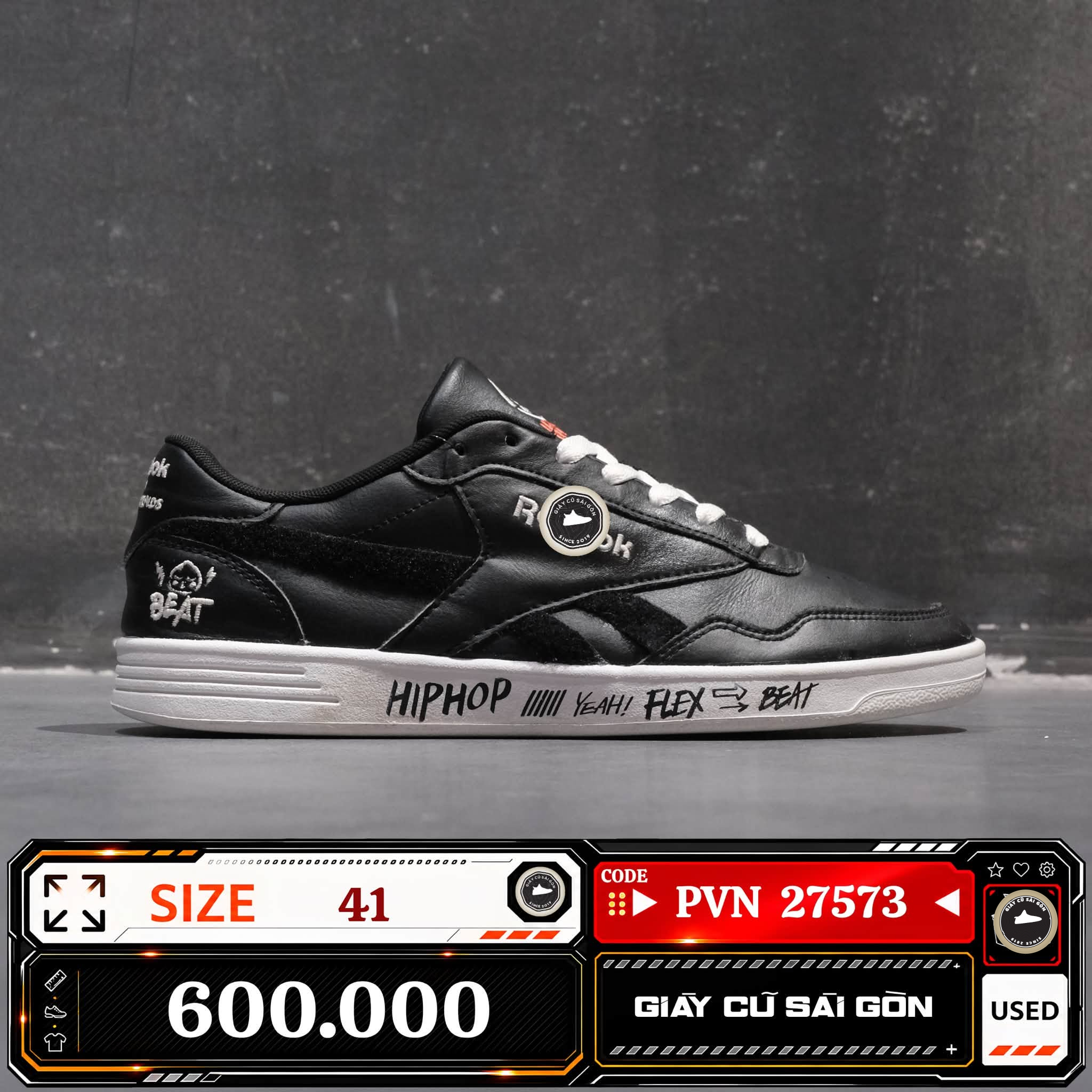 Reebok Kakao Friends X Royal Techque T 'black' | GX3949 Cũ Size 41 | Giày Cũ Sài Gòn | PVN 27573