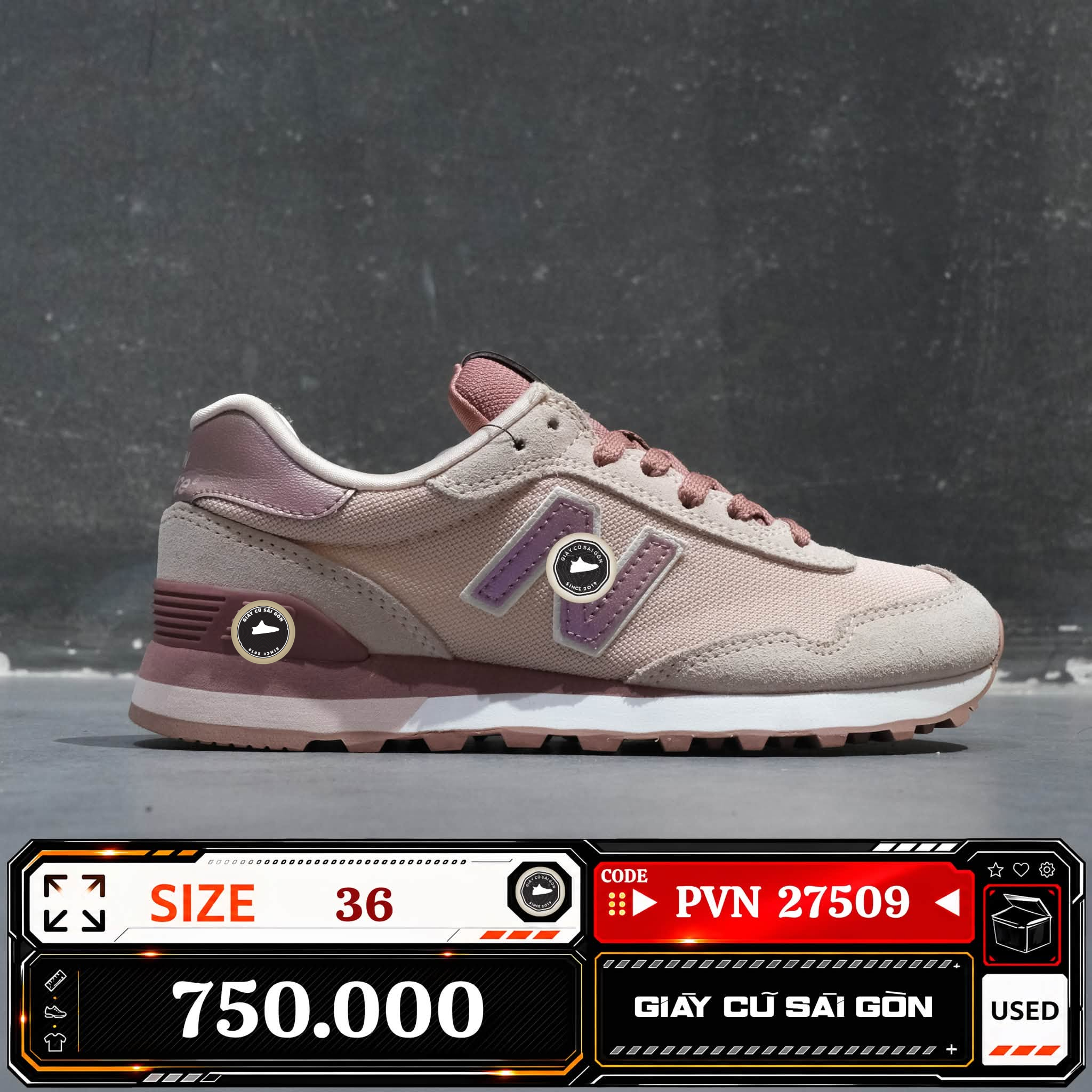 New Balance 515 Women's 'dusty Pink' | WL515C-SC Cũ Size 36 | Giày Cũ Sài Gòn | PVN 27509