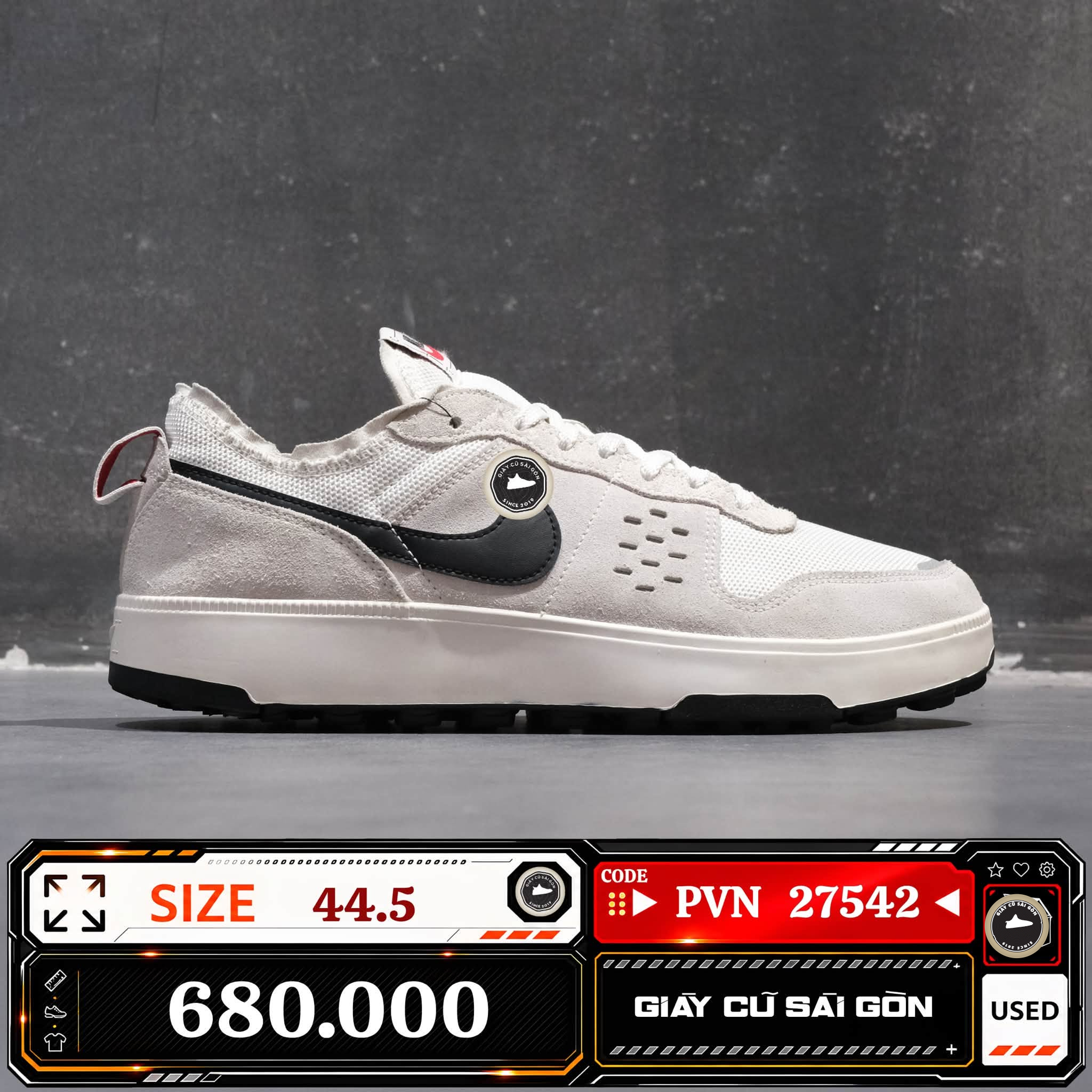 Nike C1TY 'summit White Black' | FZ3863-101 Cũ Size 44.5 | Giày Cũ Sài Gòn | PVN 27542