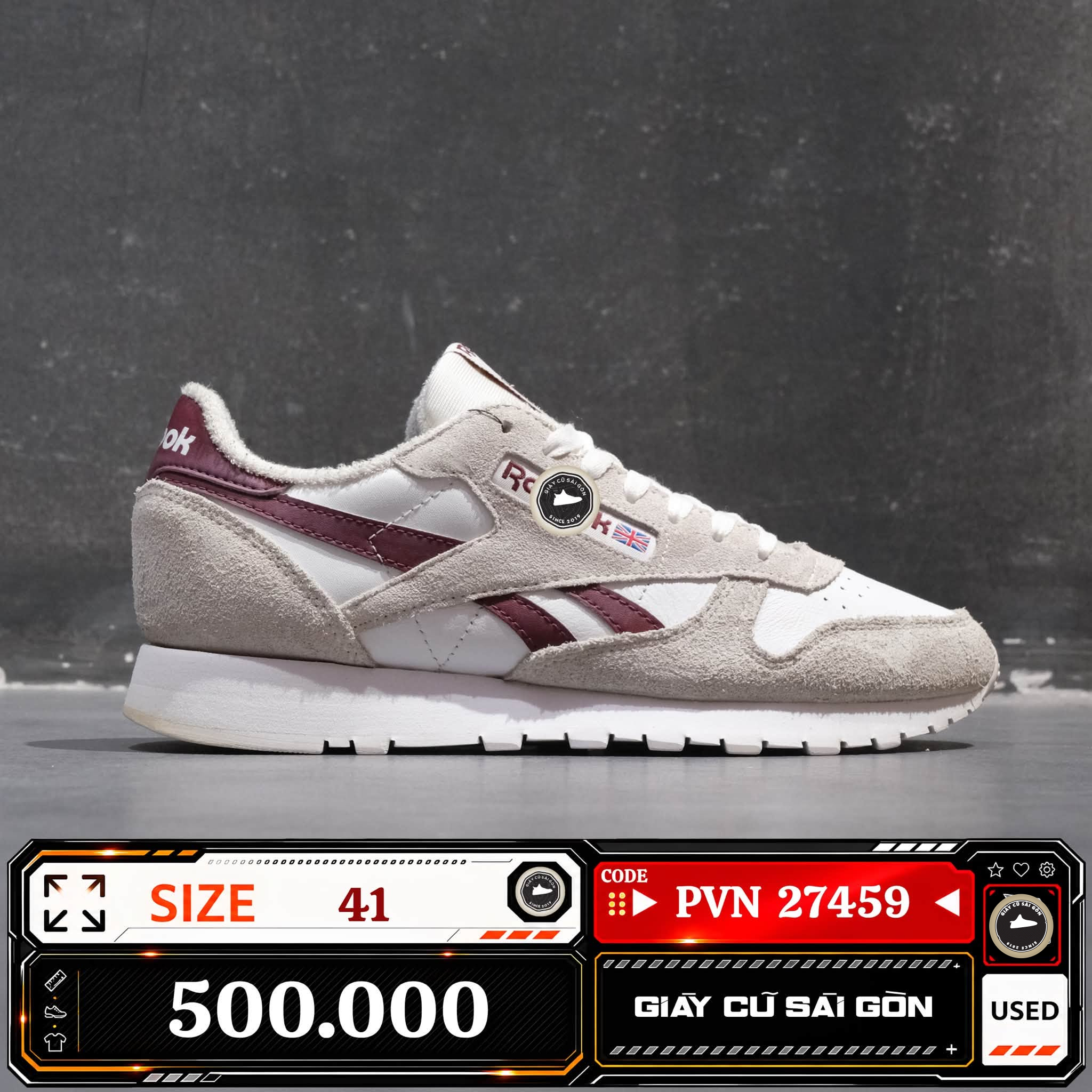Reebok Classic Leather | GX8749 Cũ Size 41 | Giày Cũ Sài Gòn | PVN 27459