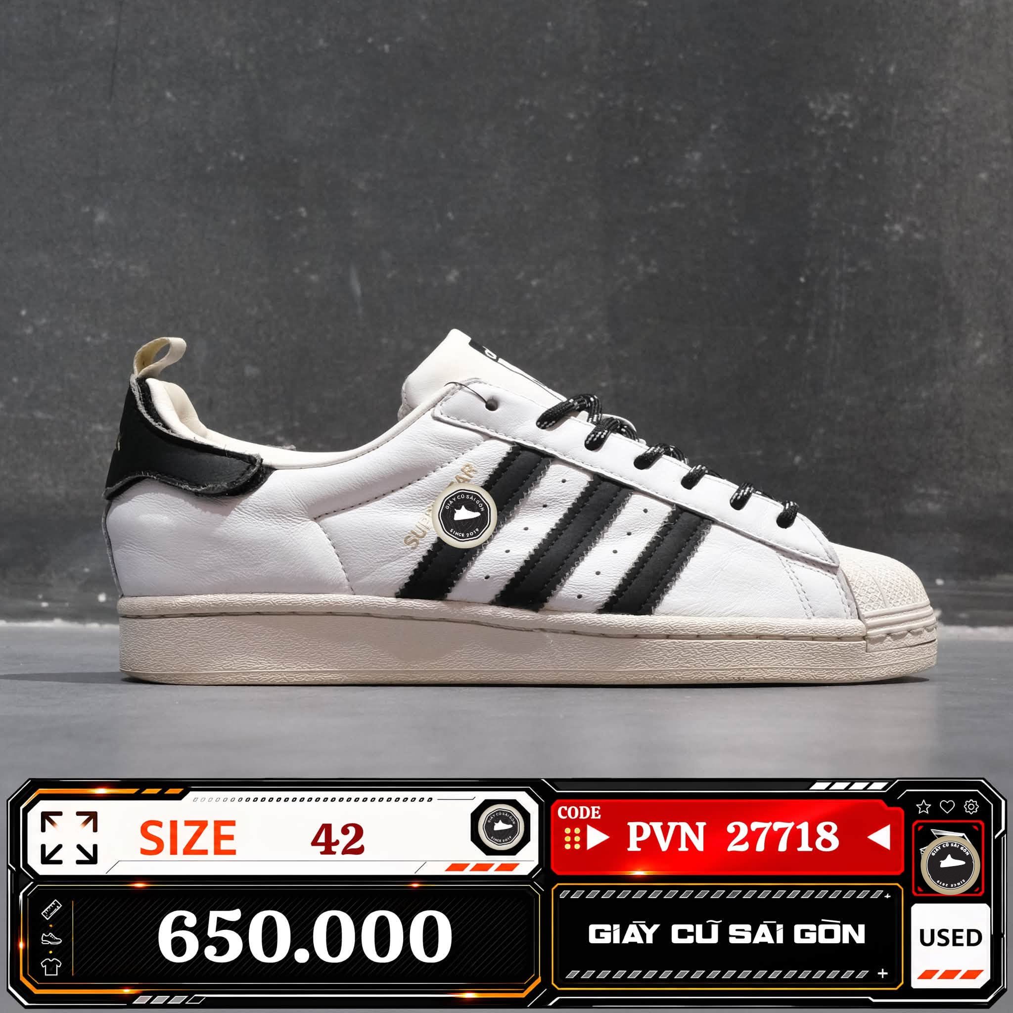 Adidas Originals Superstar Pure 'bangkok' | FX7791 Cũ Size 42 | Giày Cũ Sài Gòn | PVN 27718