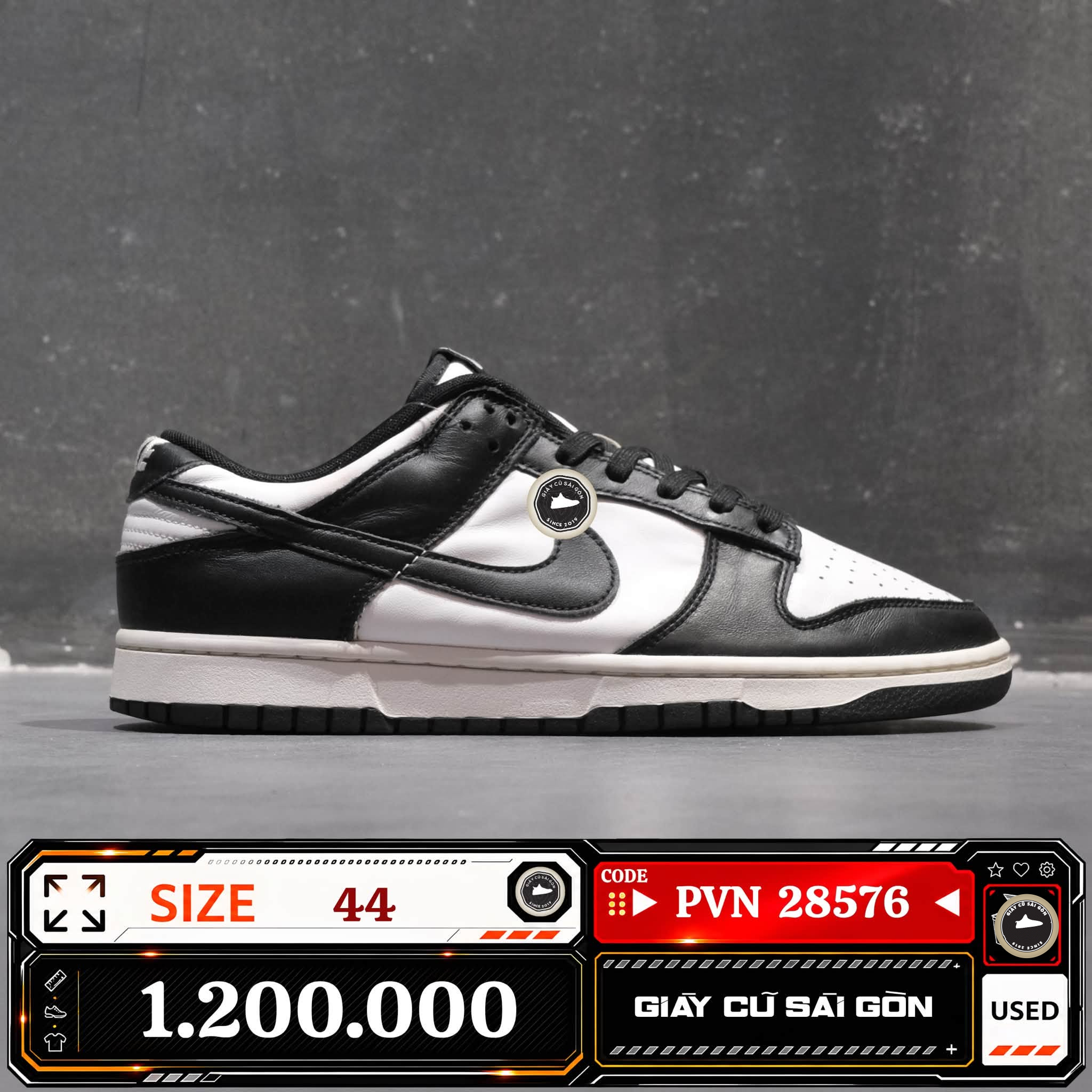 Nike Dunk Low Retro White Black Panda | DD1391-100 Cũ Size 44 | Giày Cũ Sài Gòn | PVN 28576