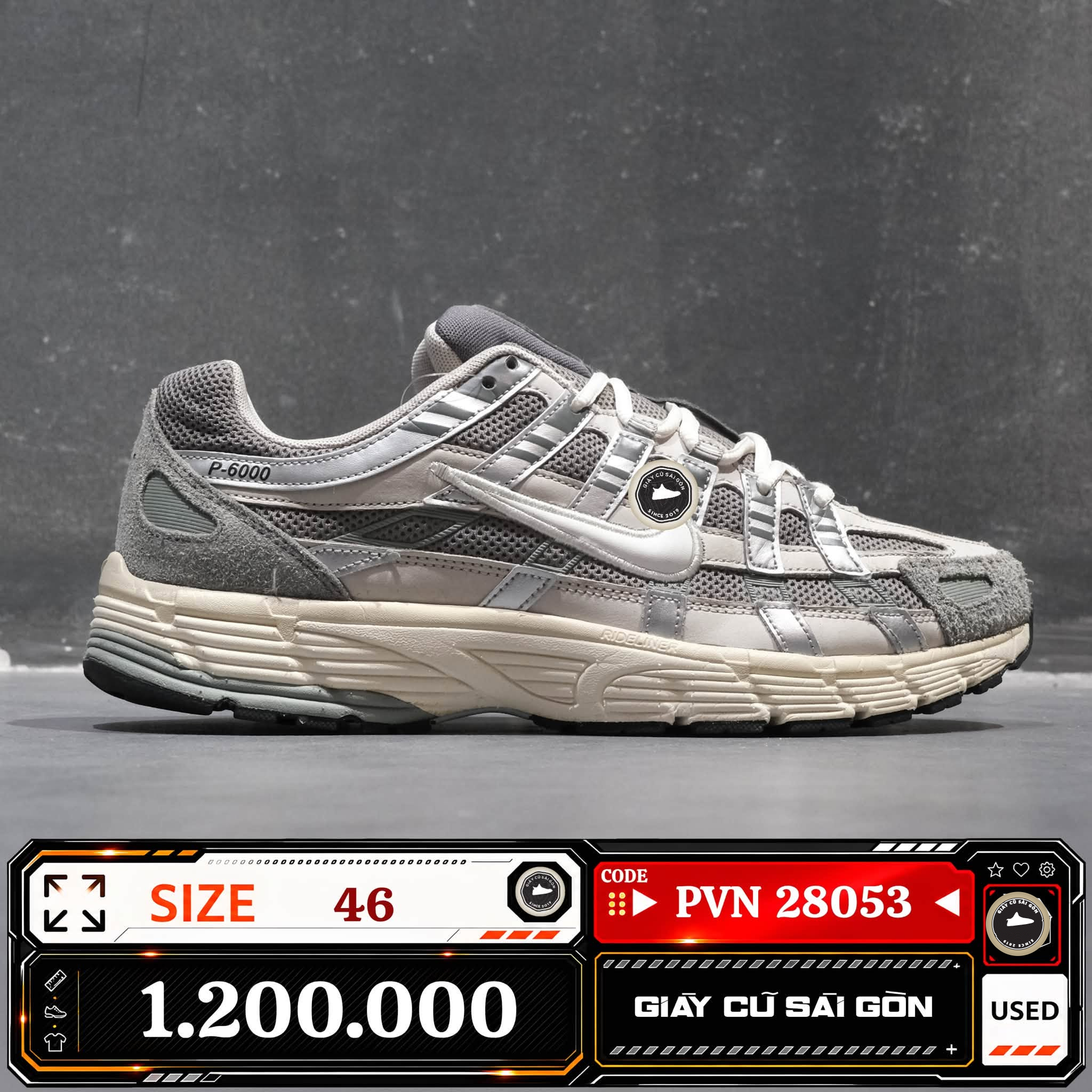 Nike P 6000 'flat Pewter' | FN7509-029 Cũ Size 46 | Giày Cũ Sài Gòn | PVN 28053