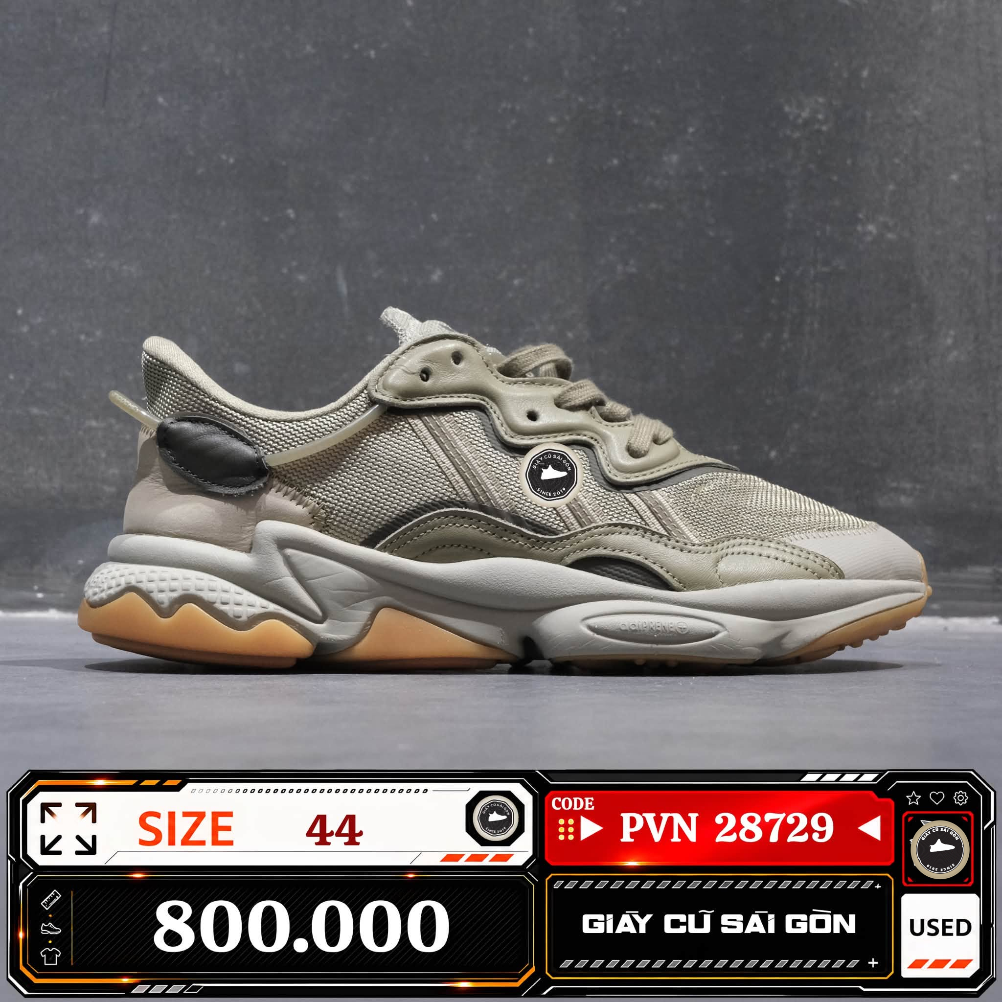 Adidas Originals Ozweego 'orbit Green' | GX1833 Cũ Size 44 | Giày Cũ Sài Gòn | PVN 28729