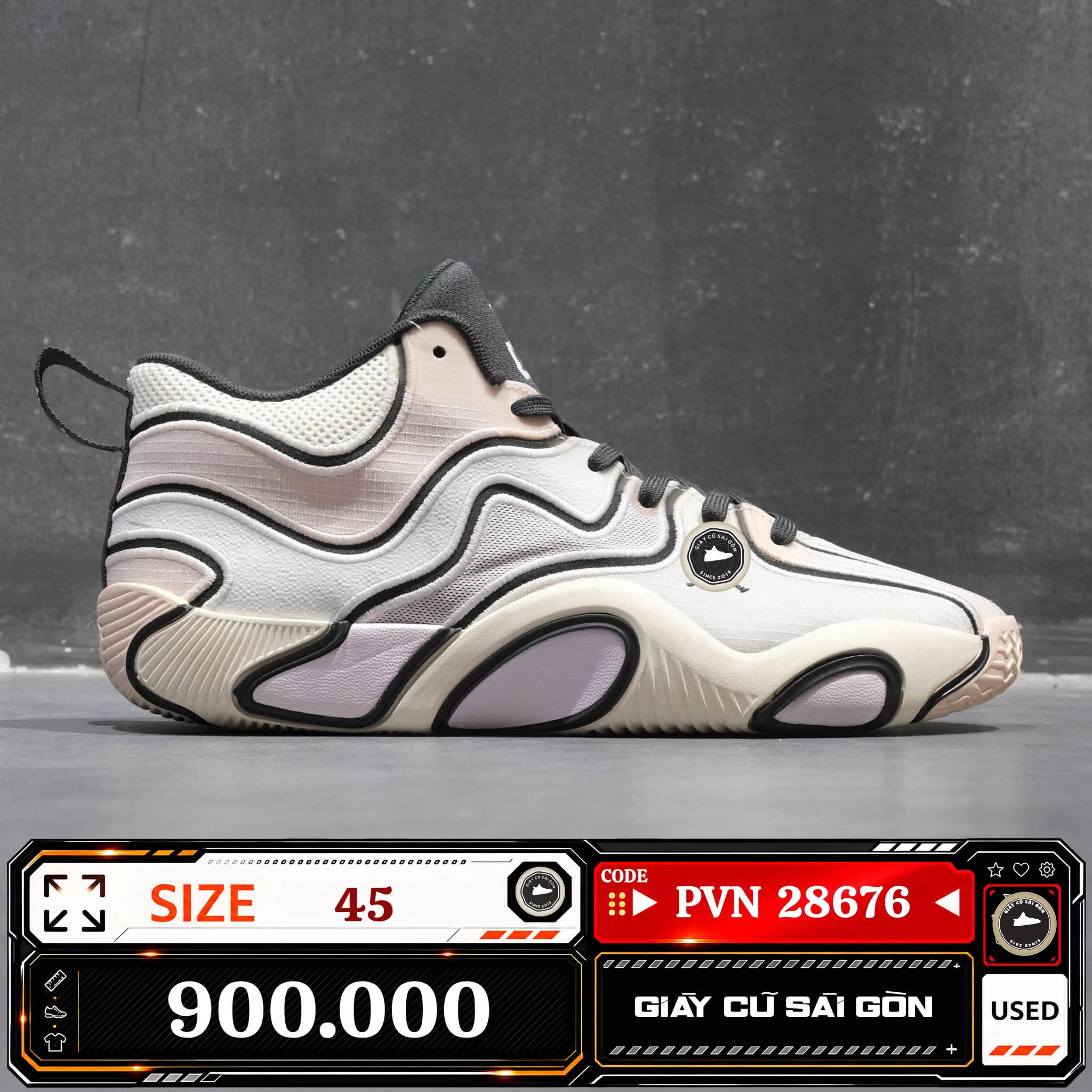 Jordan Tatum 3 Pf 'sidewalk Chalk' | FZ6601-008 Cũ Size 45 | Giày Cũ Sài Gòn | PVN 28676