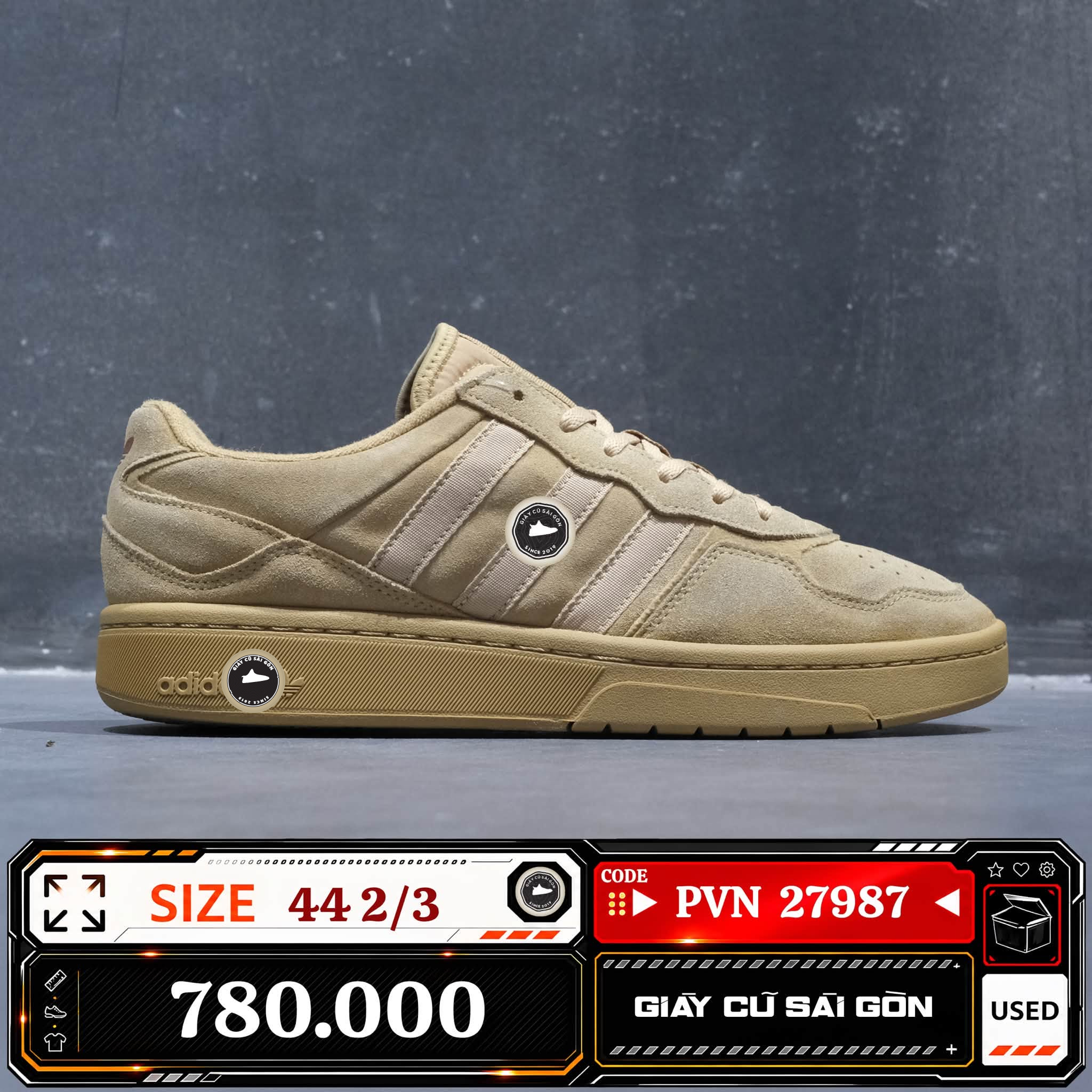 Adidas Originals Courtic 'wonder Beige Clay' | ID6070 Cũ Size 44 2/3 | Giày Cũ Sài Gòn | PVN 27987