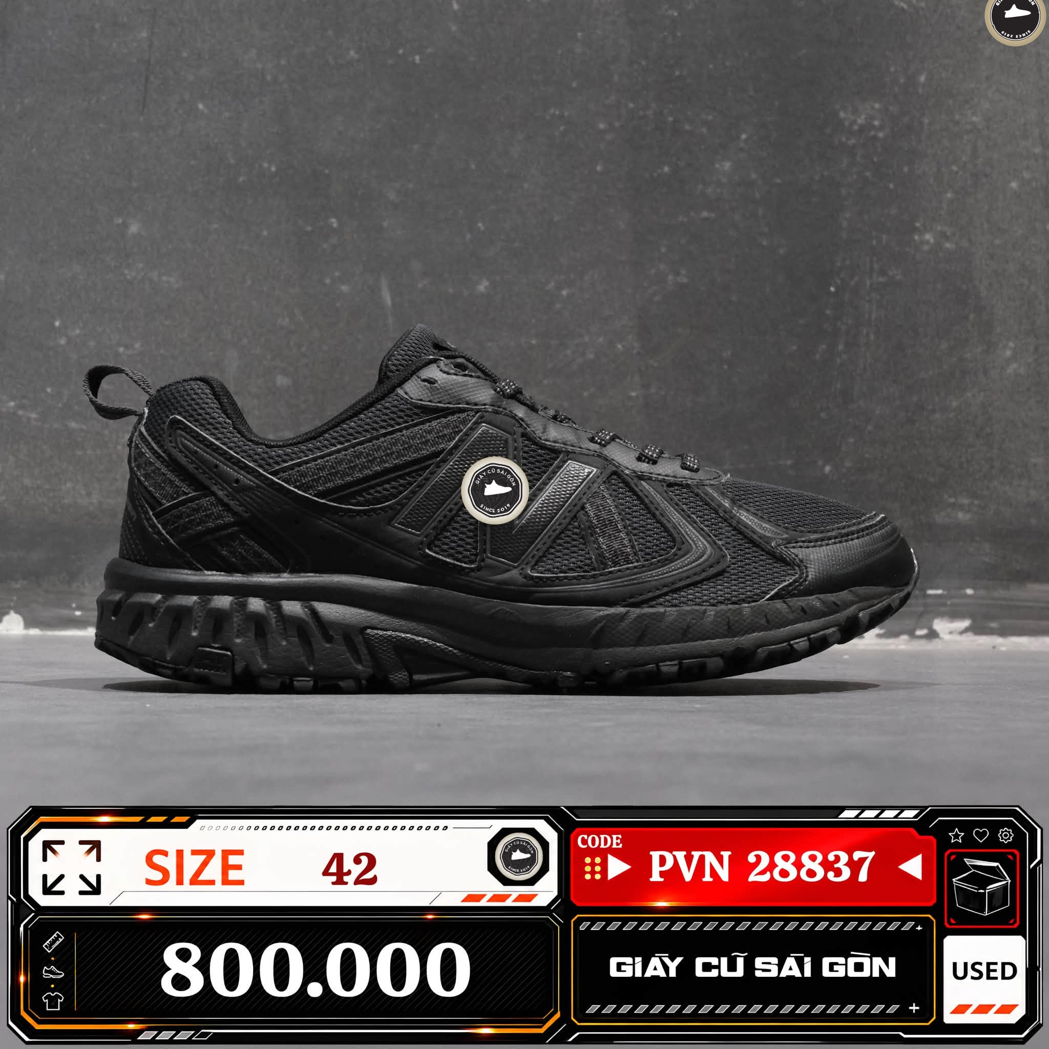 New Balance Trail Triple Black MT410CK5 | 410V5 Cũ Size 42 | Giày Cũ Sài Gòn | PVN 28837
