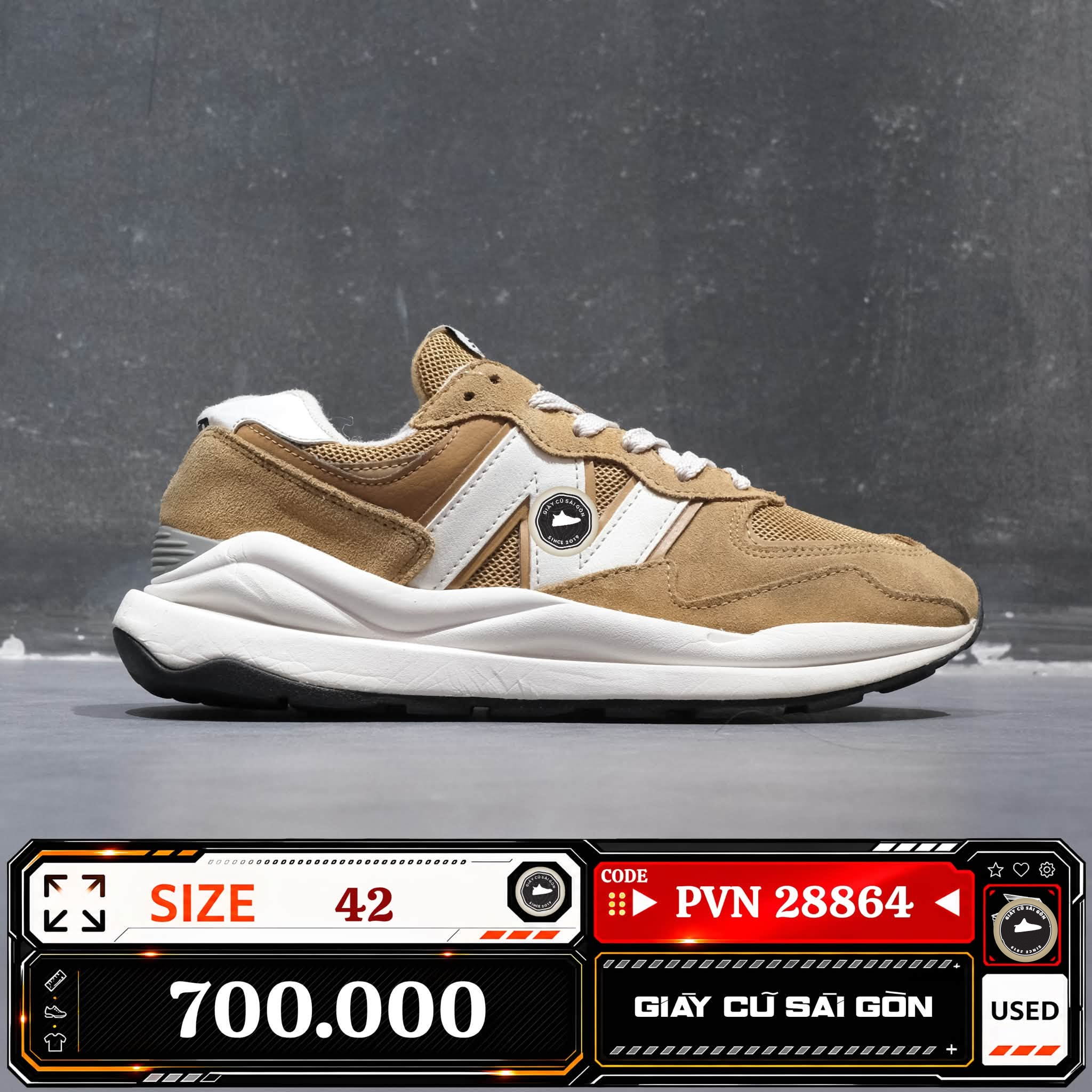 New Balance 57/40 'workwear White' | M5740V-PC Cũ Size 42 | Giày Cũ Sài Gòn | PVN 28864