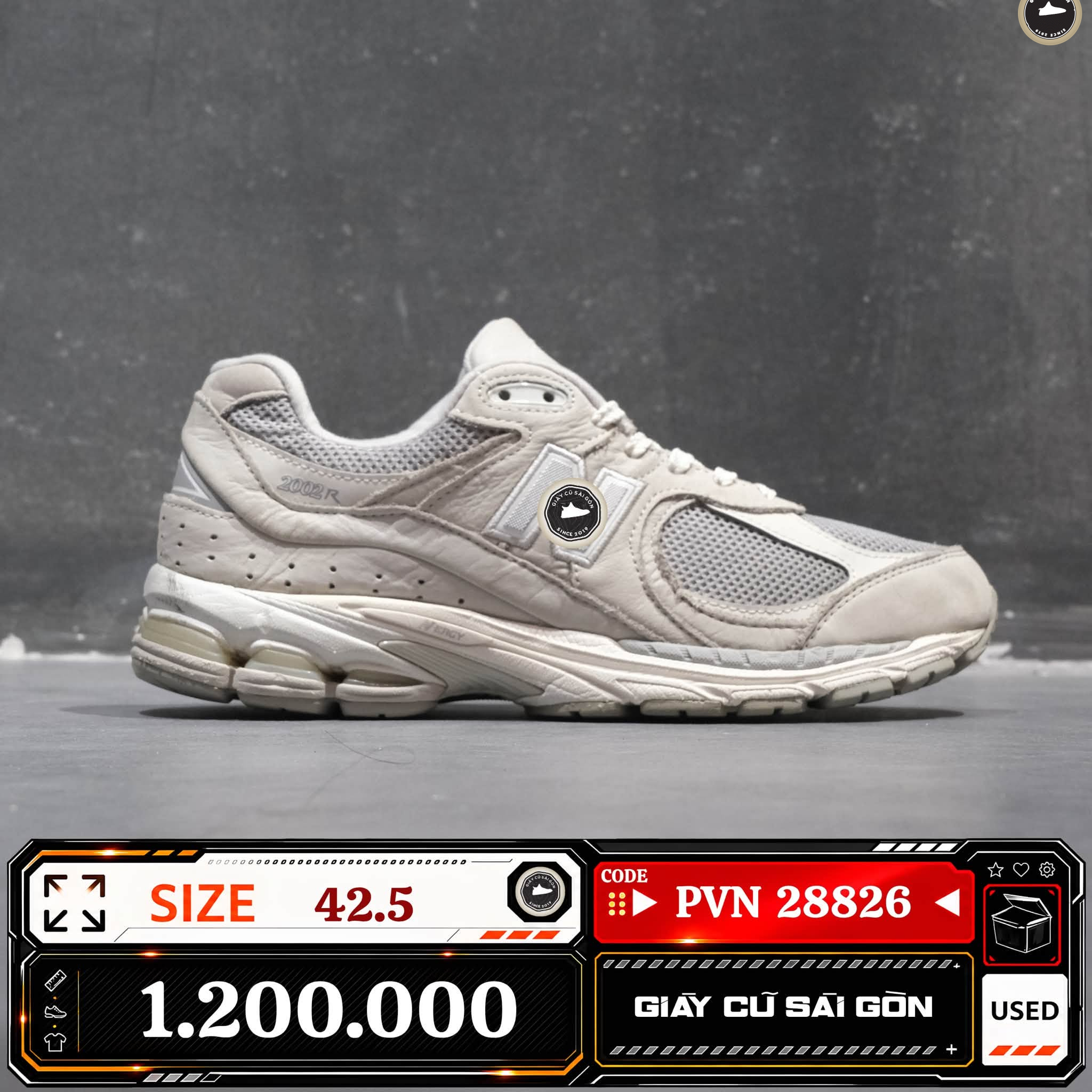 New Balance 2002R Grey | U2002R-AP Cũ Size 42.5 | Giày Cũ Sài Gòn | PVN 28826