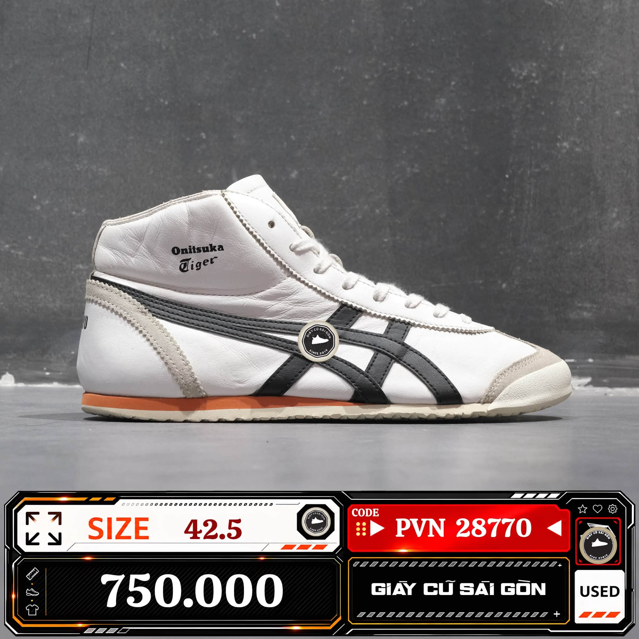 Onitsuka Tiger Mexico Mid Runner 1183A335 | 1183A3-35 Cũ Size 42.5 | Giày Cũ Sài Gòn | PVN 28770