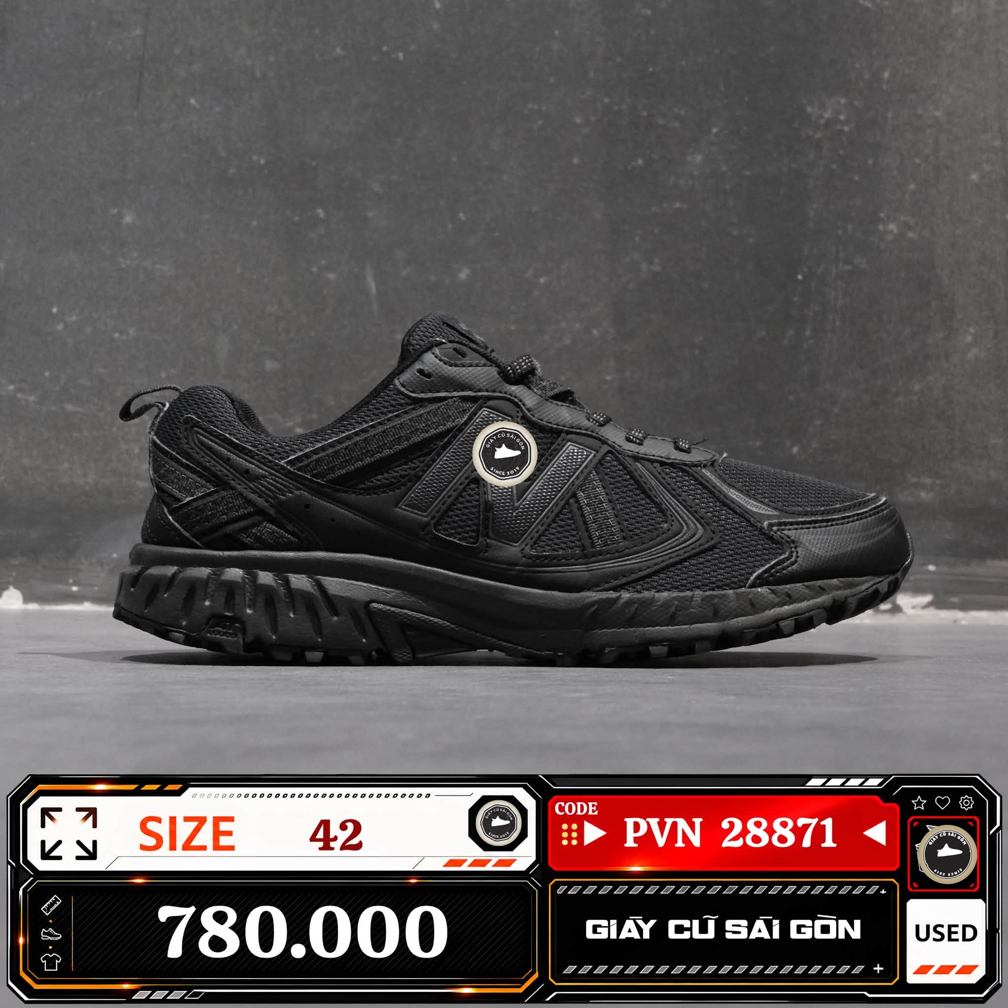 New Balance Black MT410CK5 | 410V5 Cũ Size 42 | Giày Cũ Sài Gòn | PVN 28871