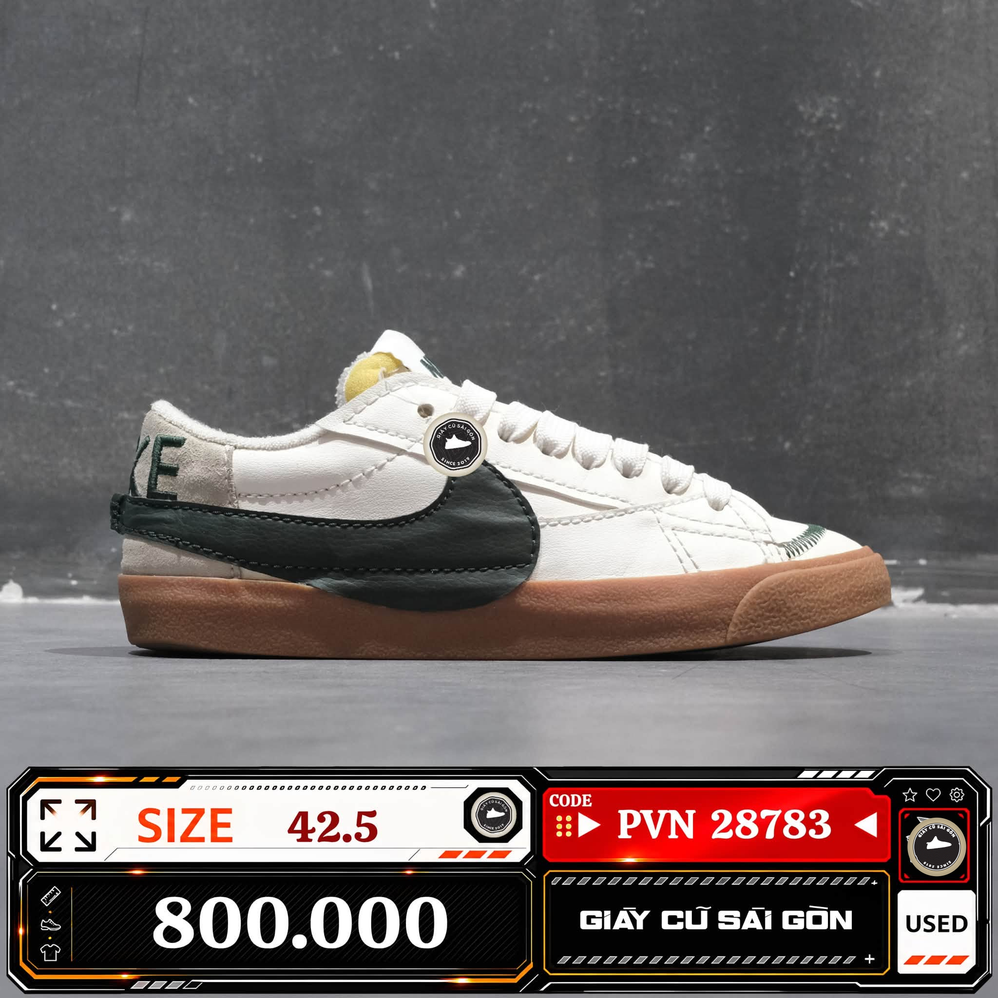 Nike Blazer Low '77 Jumbo | DR9865-101 Cũ Size 42.5 | Giày Cũ Sài Gòn | PVN 28783