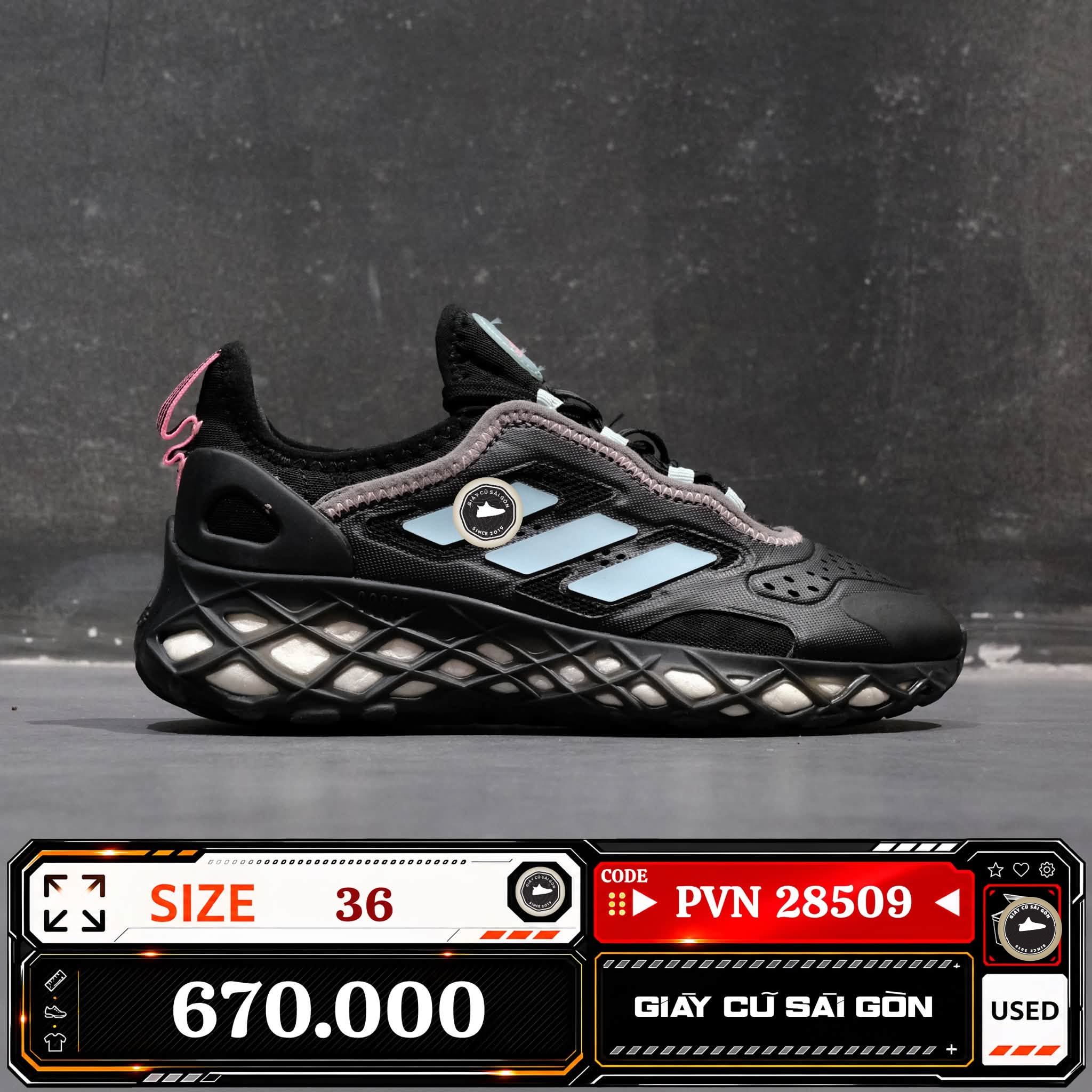 Adidas Web Boost J | GX9760 Cũ Size 36 | Giày Cũ Sài Gòn | PVN 28509