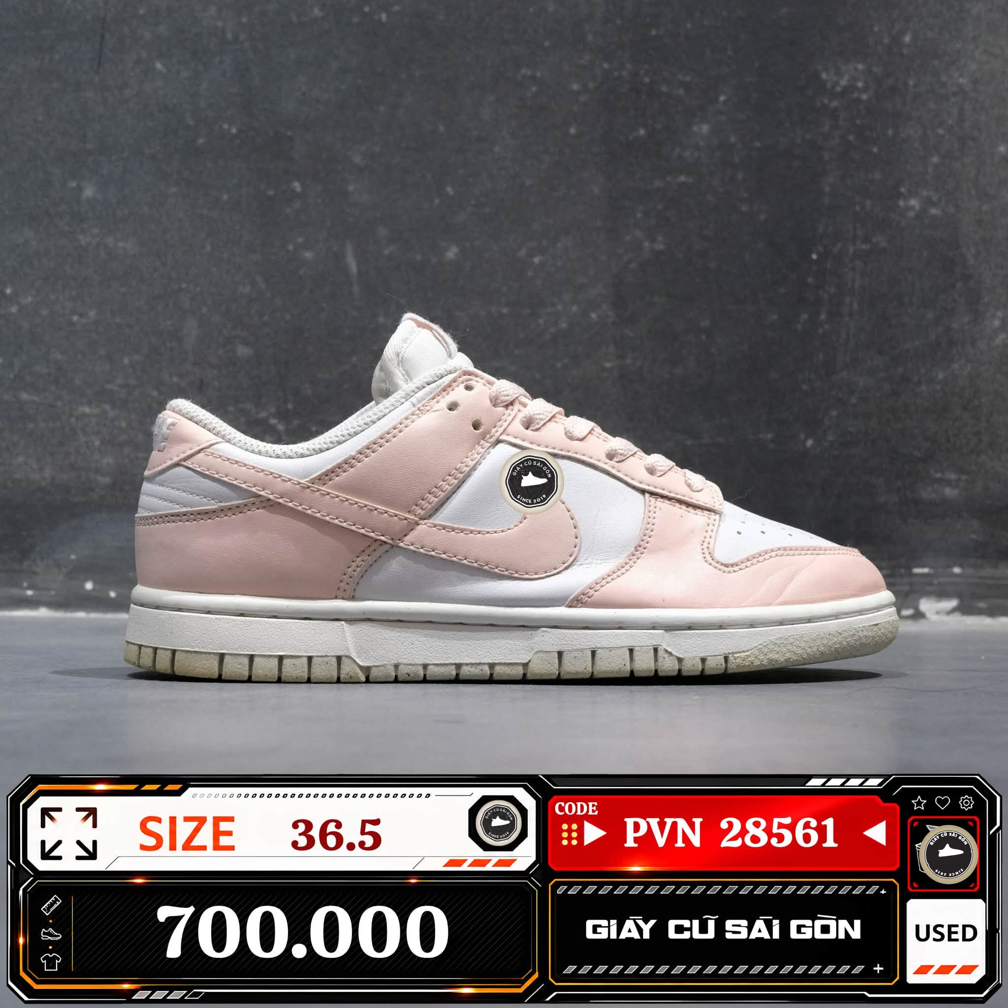 Nike Dunk Low Next Nature Pale Coral | DD1873-100 Cũ Size 36.5 | Giày Cũ Sài Gòn | PVN 28561