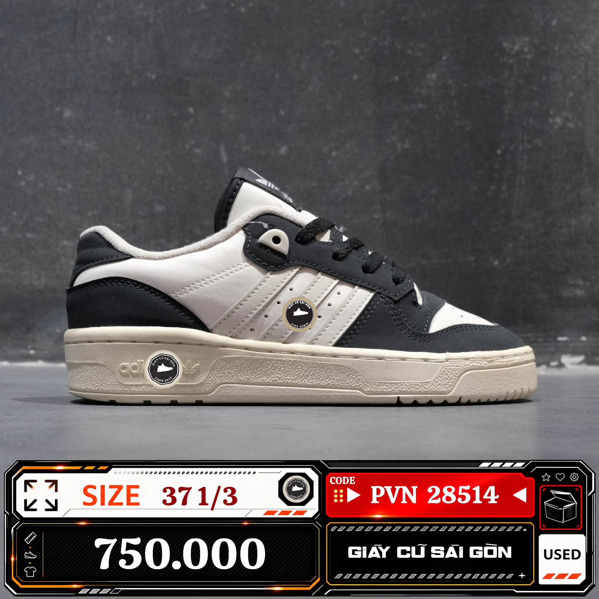 Adidas Originals Rivalry Low | ID7560 Cũ Size 37 1/3 | Giày Cũ Sài Gòn | PVN 28514