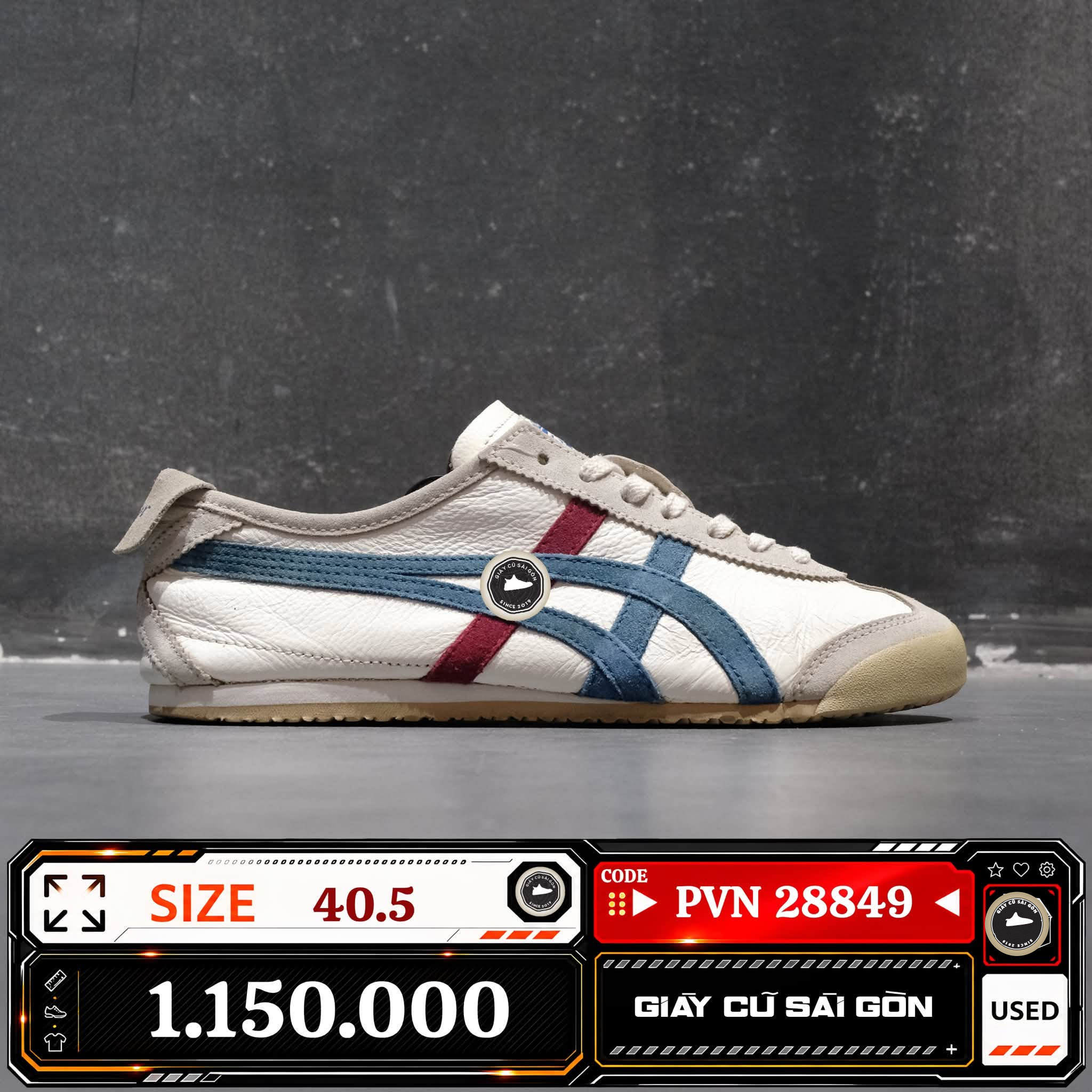 Onitsuka Tiger Mexico 66 TH2J4L | MEXICO-66 Cũ Size 40.5 | Giày Cũ Sài Gòn | PVN 28849