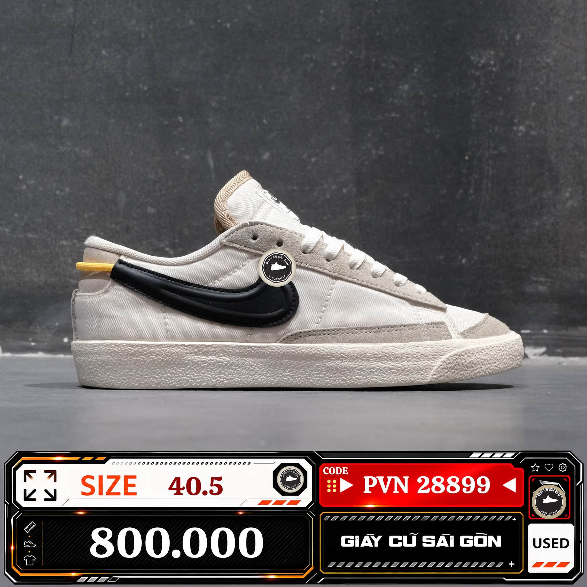 Nike Blazer Low '77 Se Moving Company | DV0798-100 Cũ Size 40.5 | Giày Cũ Sài Gòn | PVN 28899