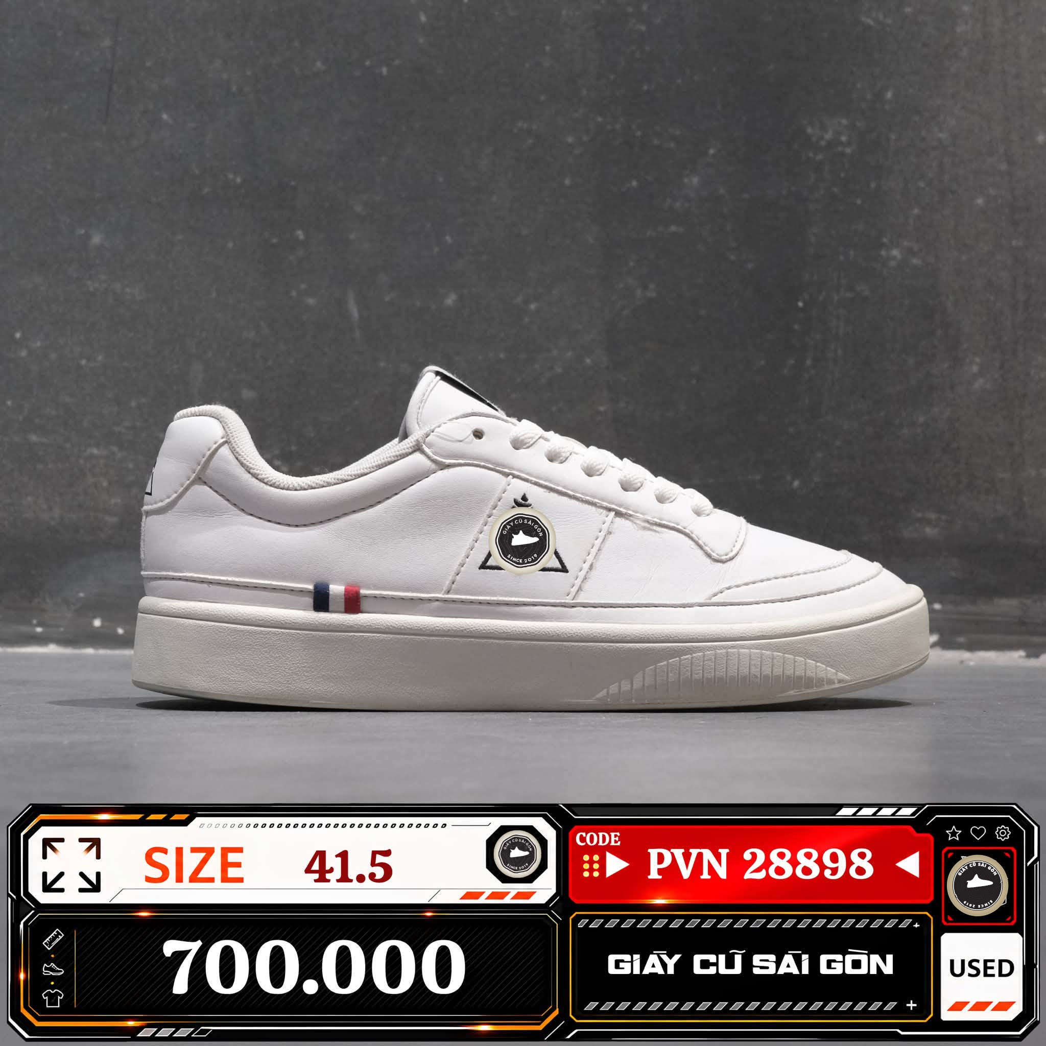 Le Coq Sportif Reach Platform Sneakers | Q0123TCU11 Cũ Size 41.5 | Giày Cũ Sài Gòn | PVN 28898